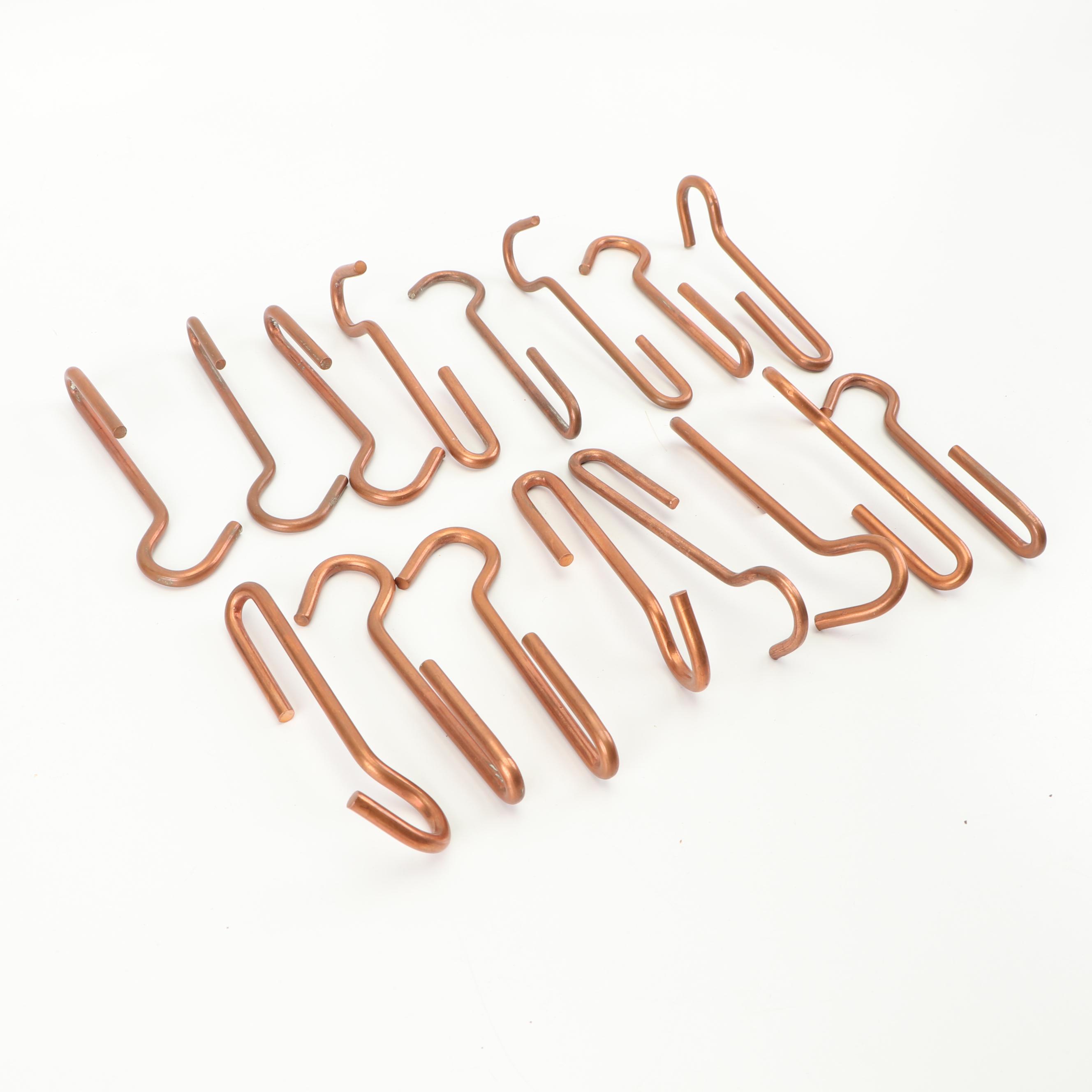 Copper-Toned Pot Rack Hooks