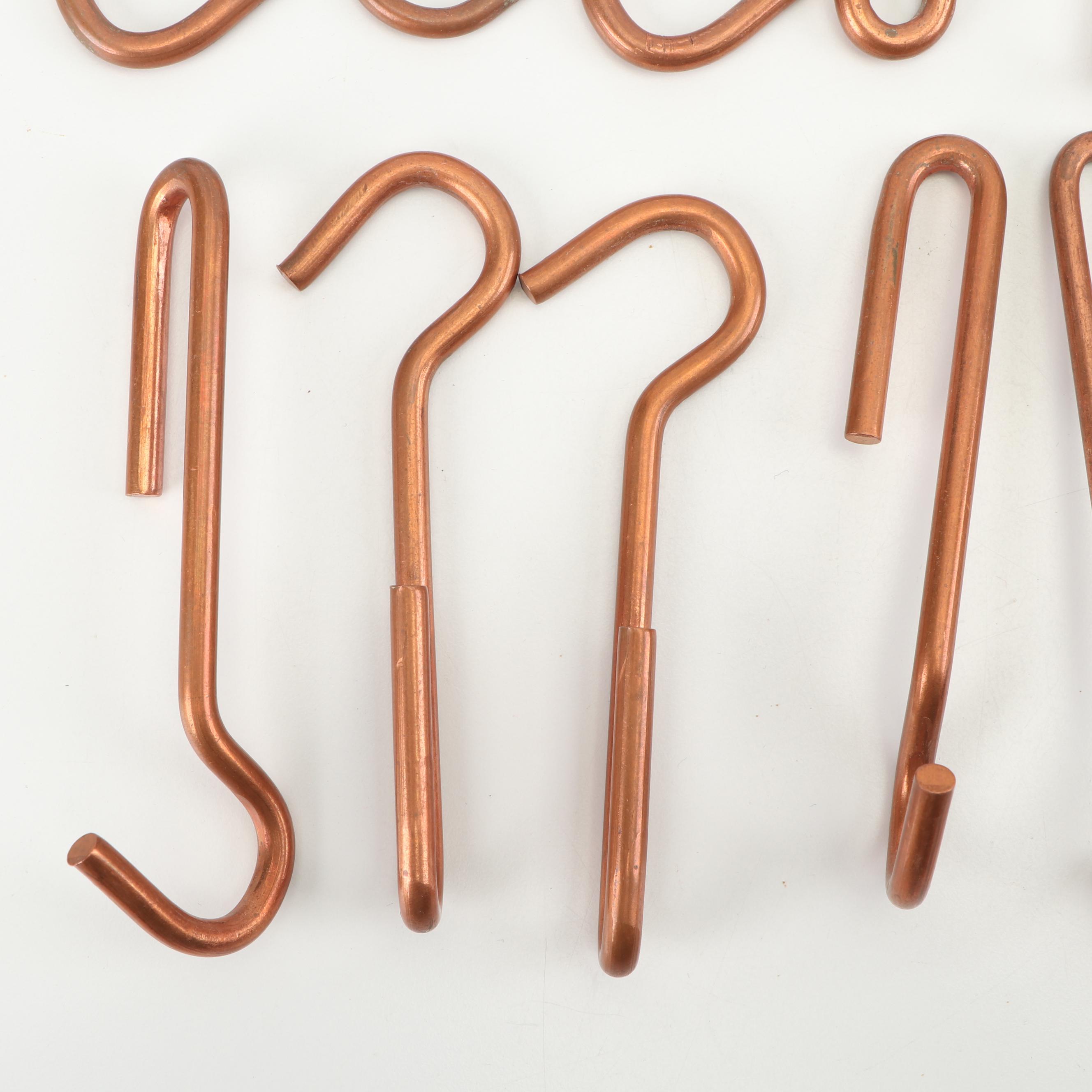 Copper-Toned Pot Rack Hooks