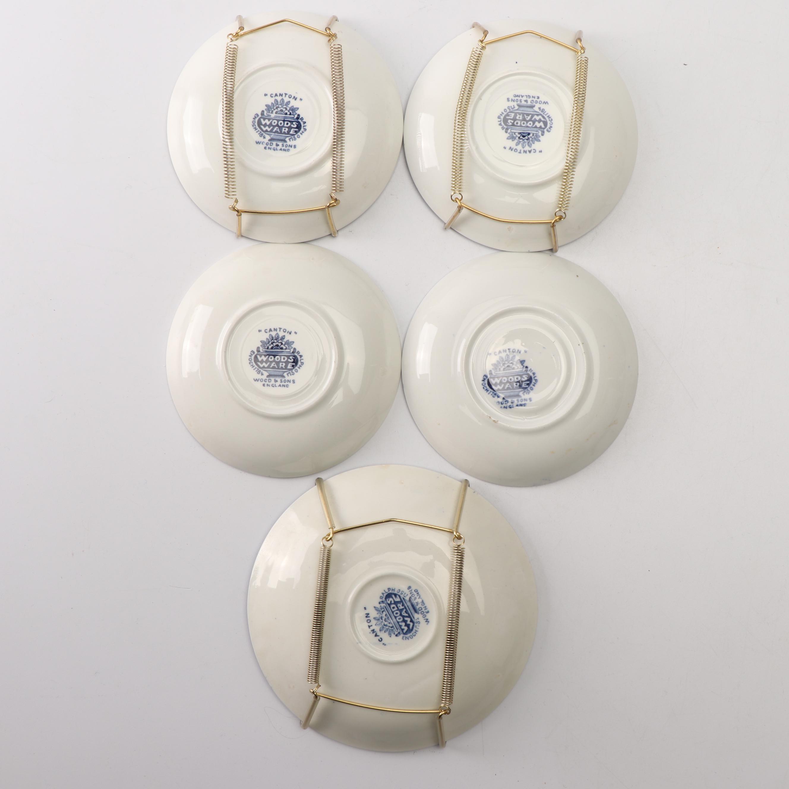 Wood & Sons "Canton" Earthenware Saucers