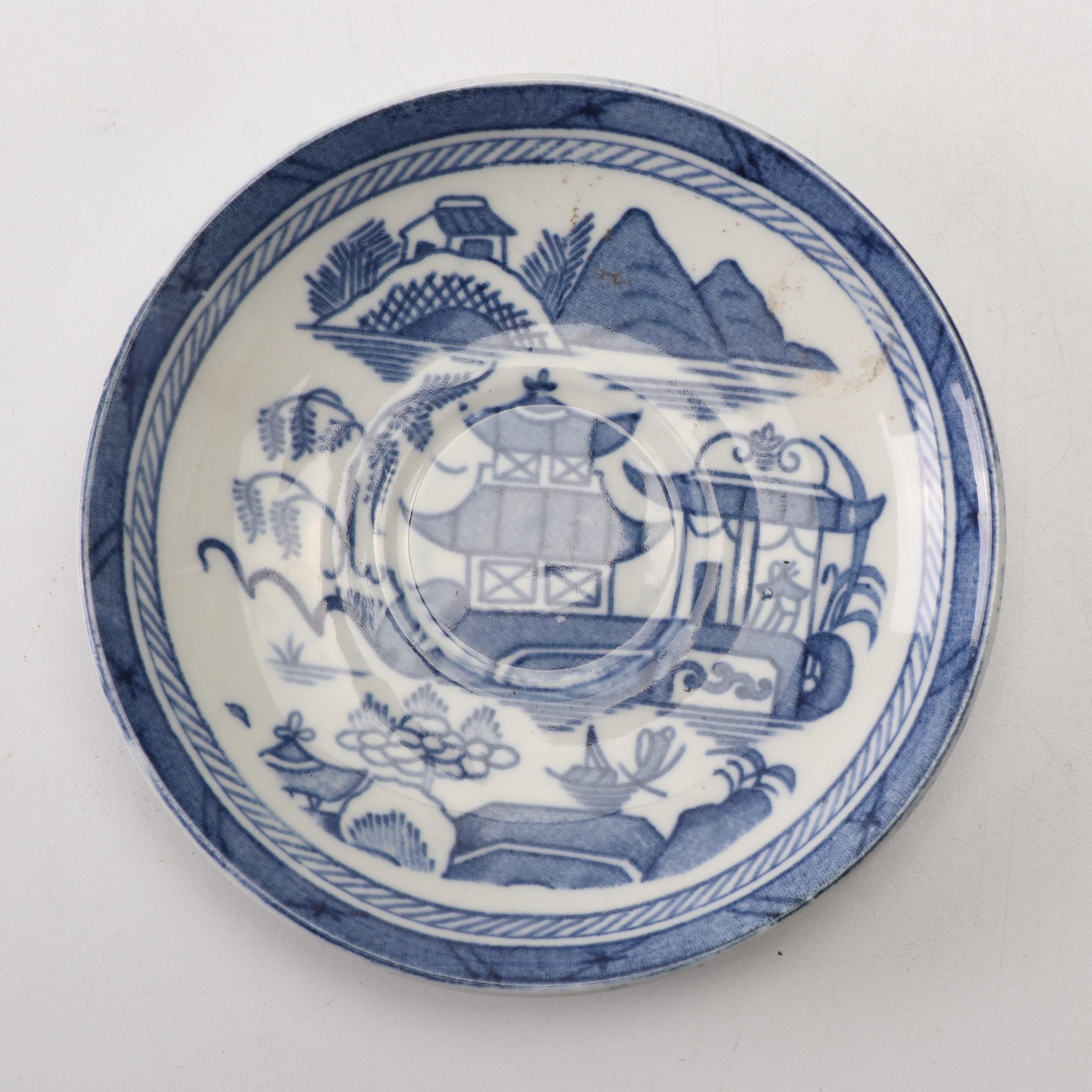Wood & Sons "Canton" Earthenware Saucers
