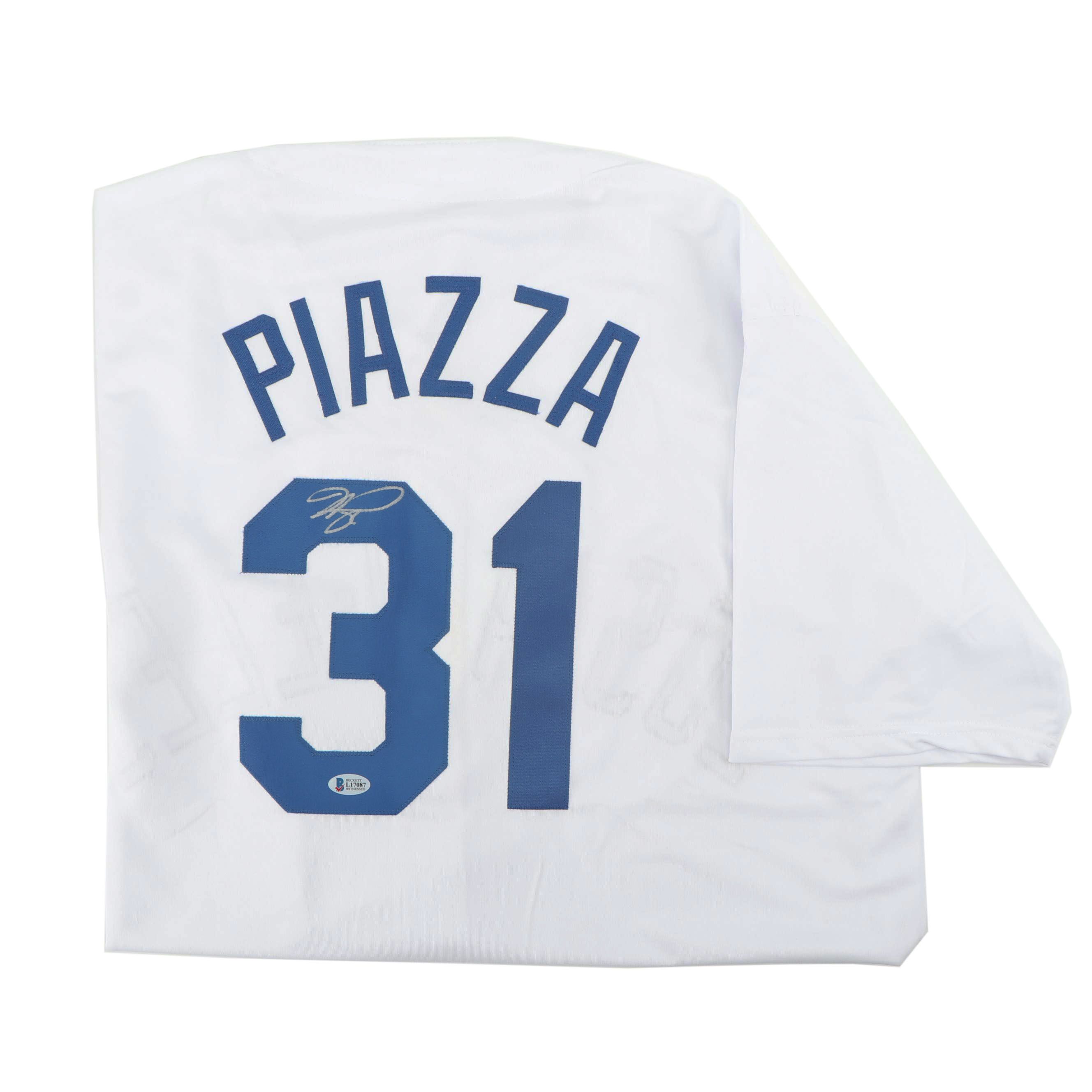 Mike Piazza Autographed Los Angeles Dodgers Jersey - Beckett COA