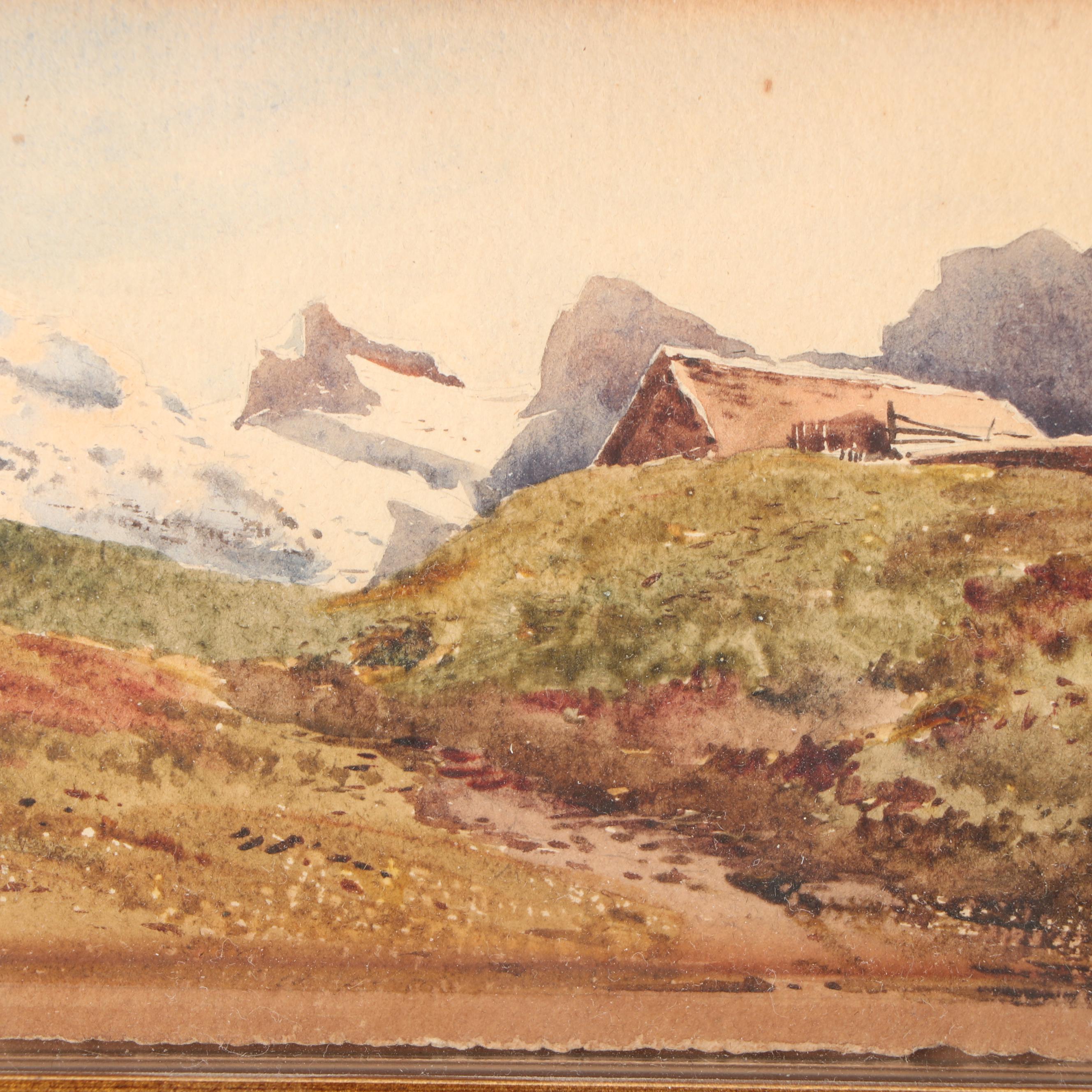 G. Ziegler Watercolor Paintings on Postcards