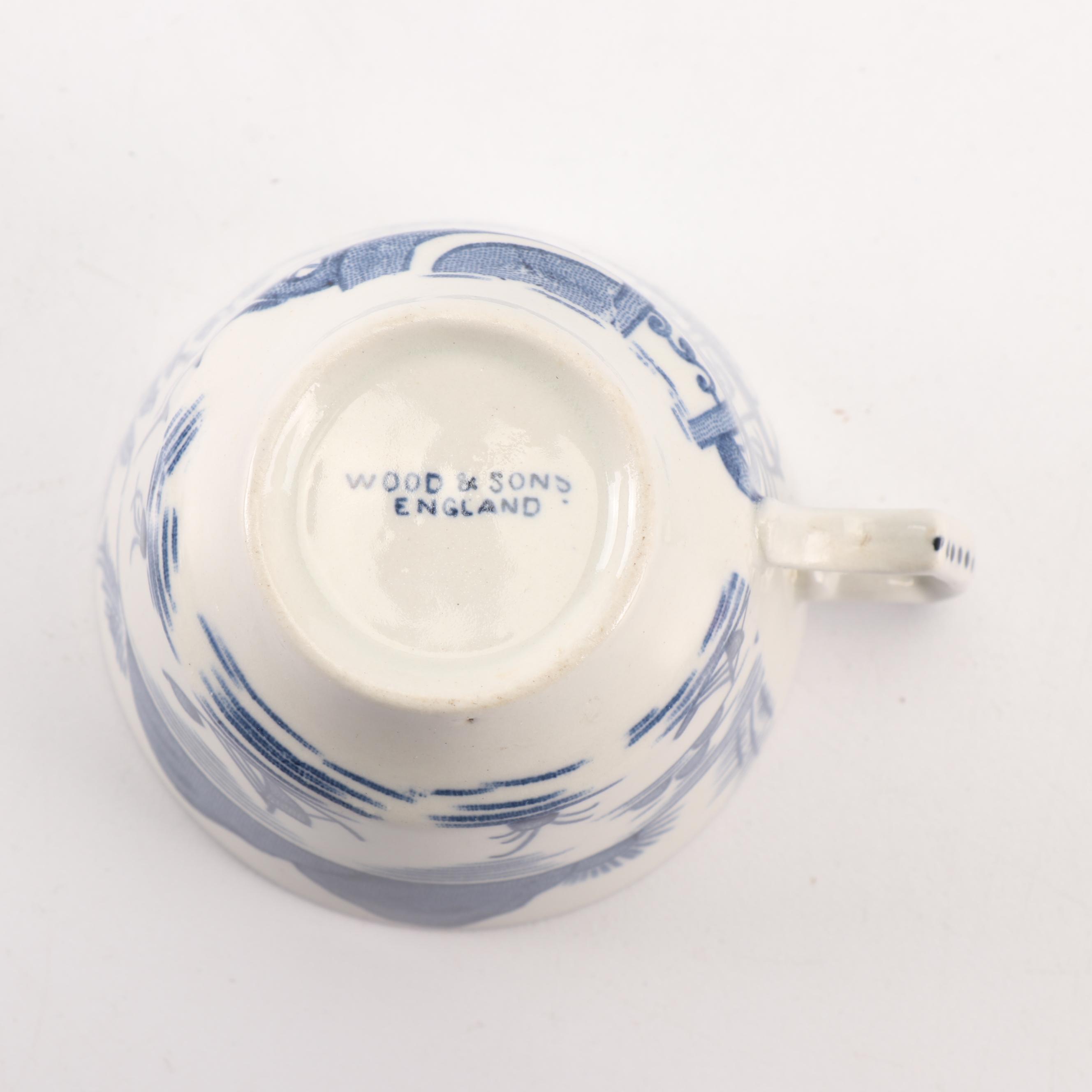 Johnson Bros. "Old Britain Castles" with "Blue Willow" Plates and "Canton" Cups
