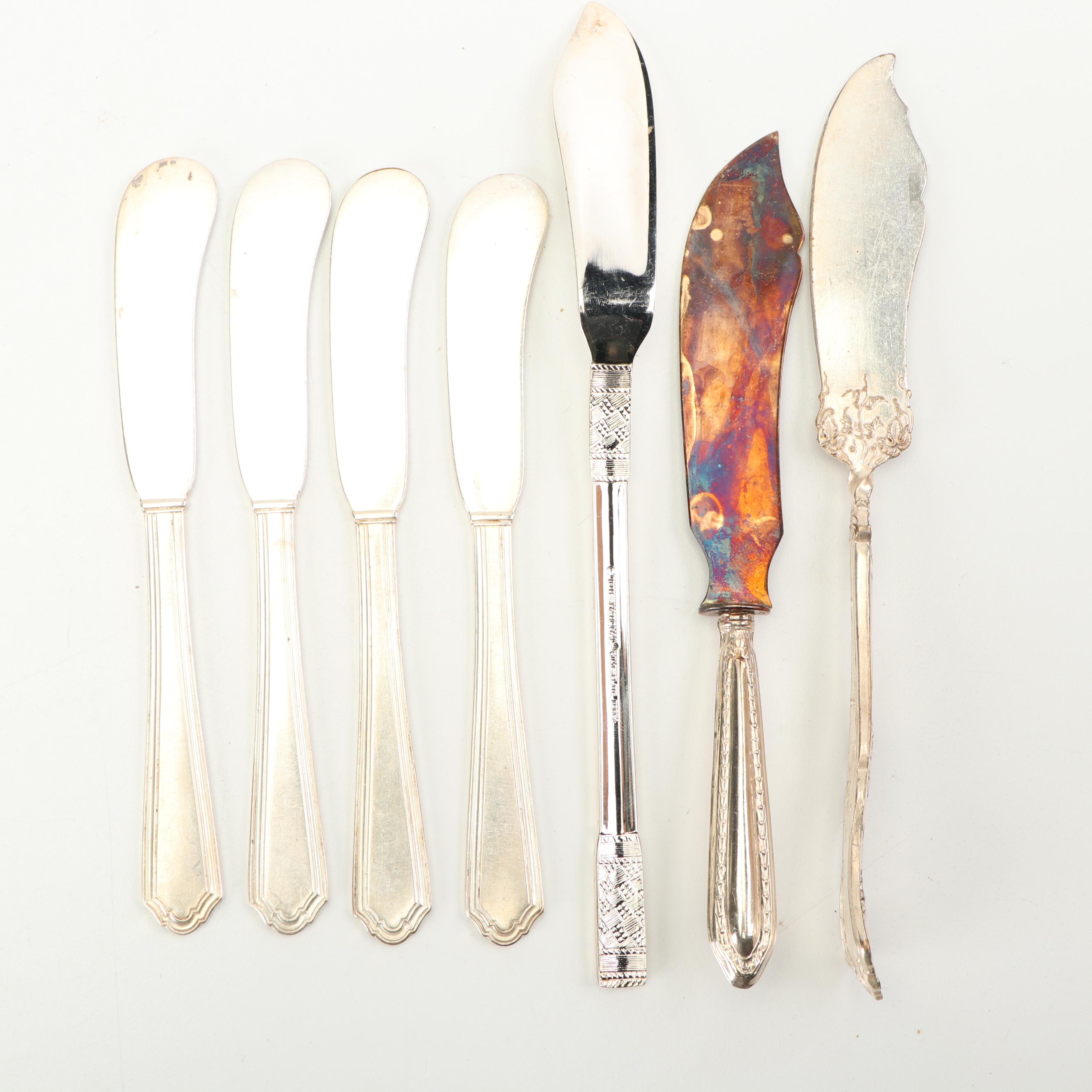 Silver Plate Cocktail Forks, Spoons, and Serving Utensils