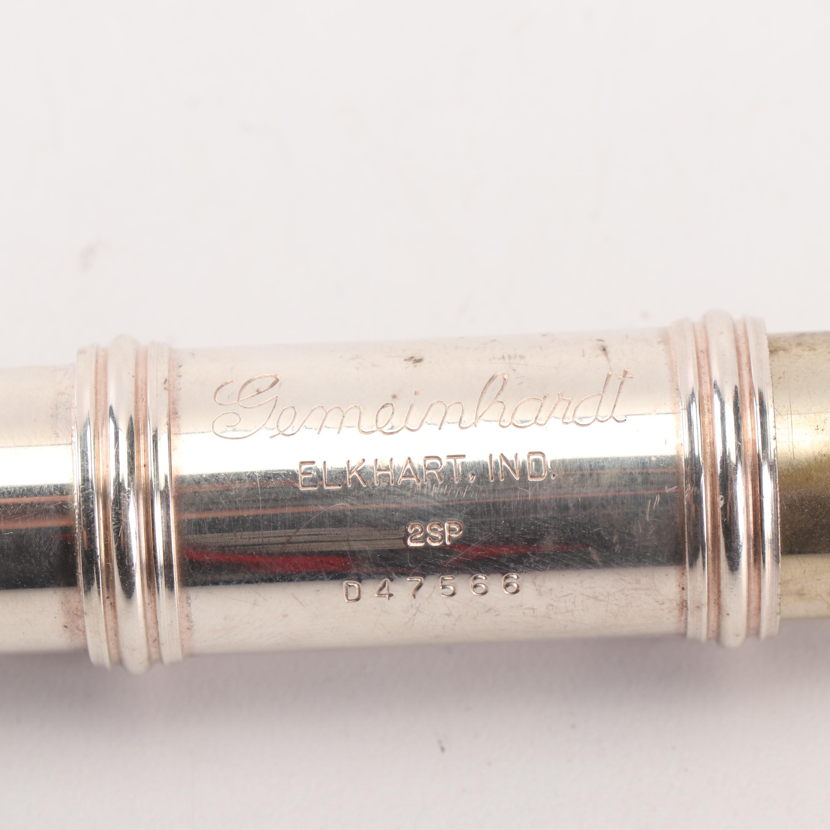 Gemeinhardt 2SP Silver Plate Flute, 1980s
