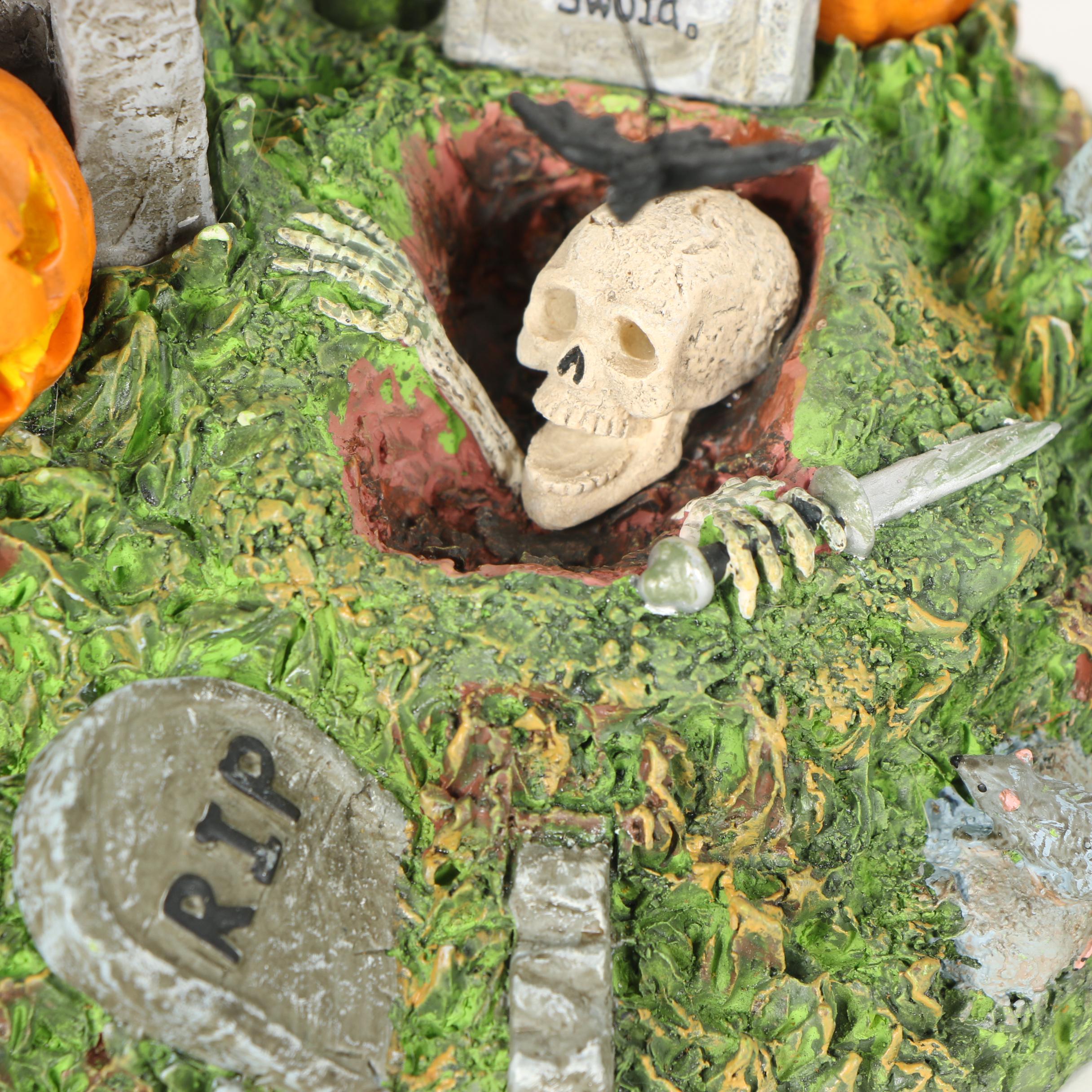 Department 56 "Escape From the Crypt" and Lemax "Witch's Lair" Figurines