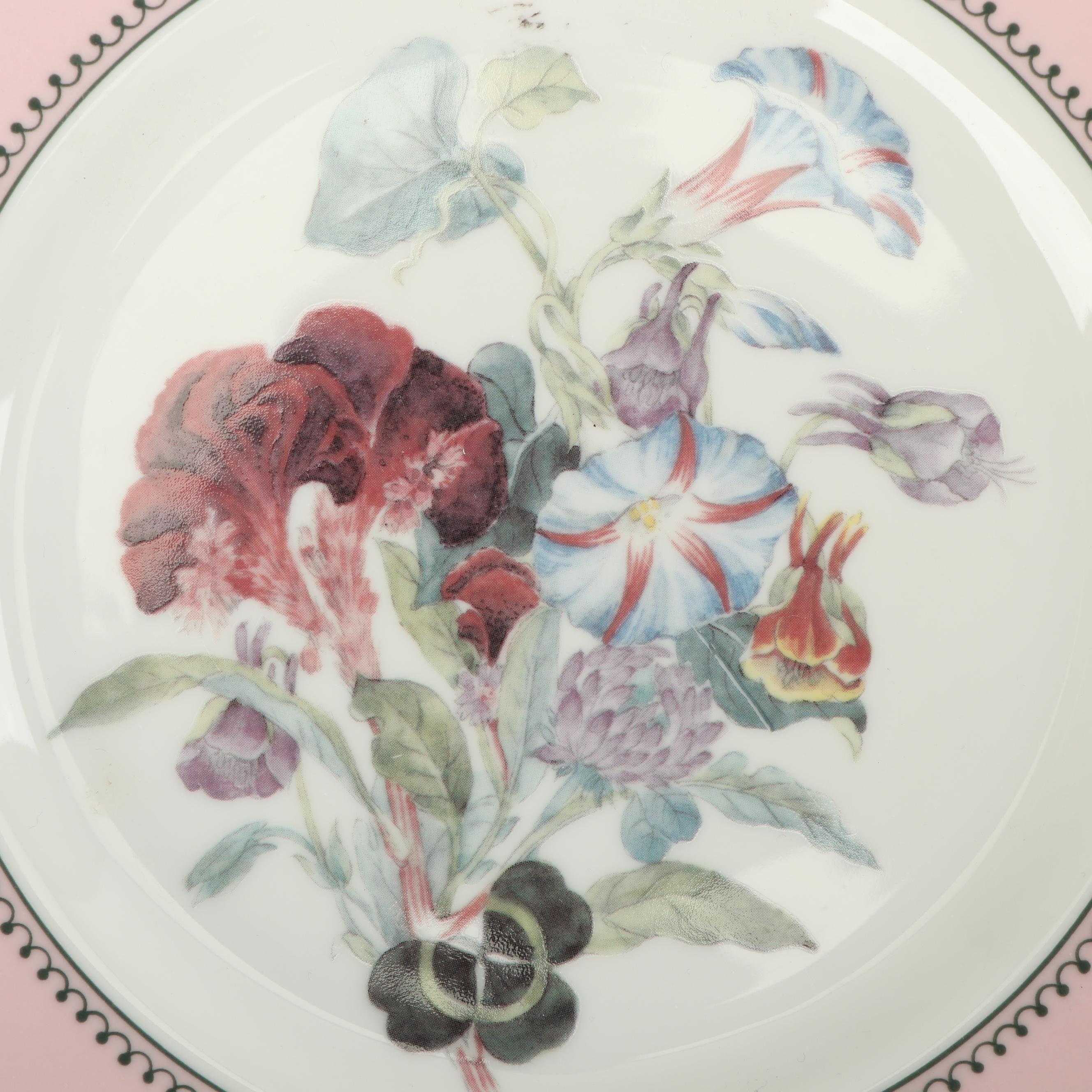 Andrea by Sadek "Winterthur Floral" Porcelain Dessert Plates