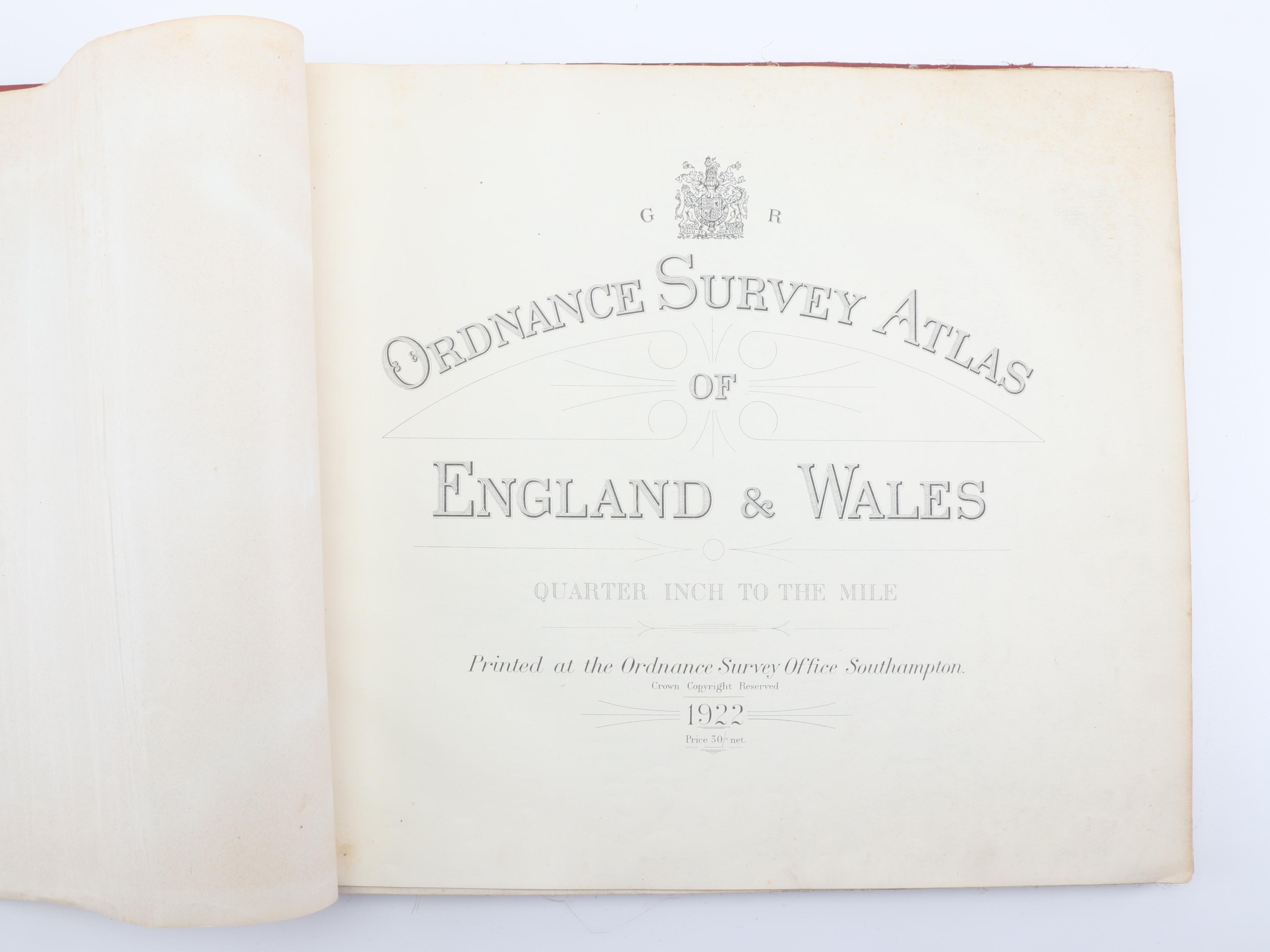 1922 "Ordnance Survey Atlas of England and Wales"