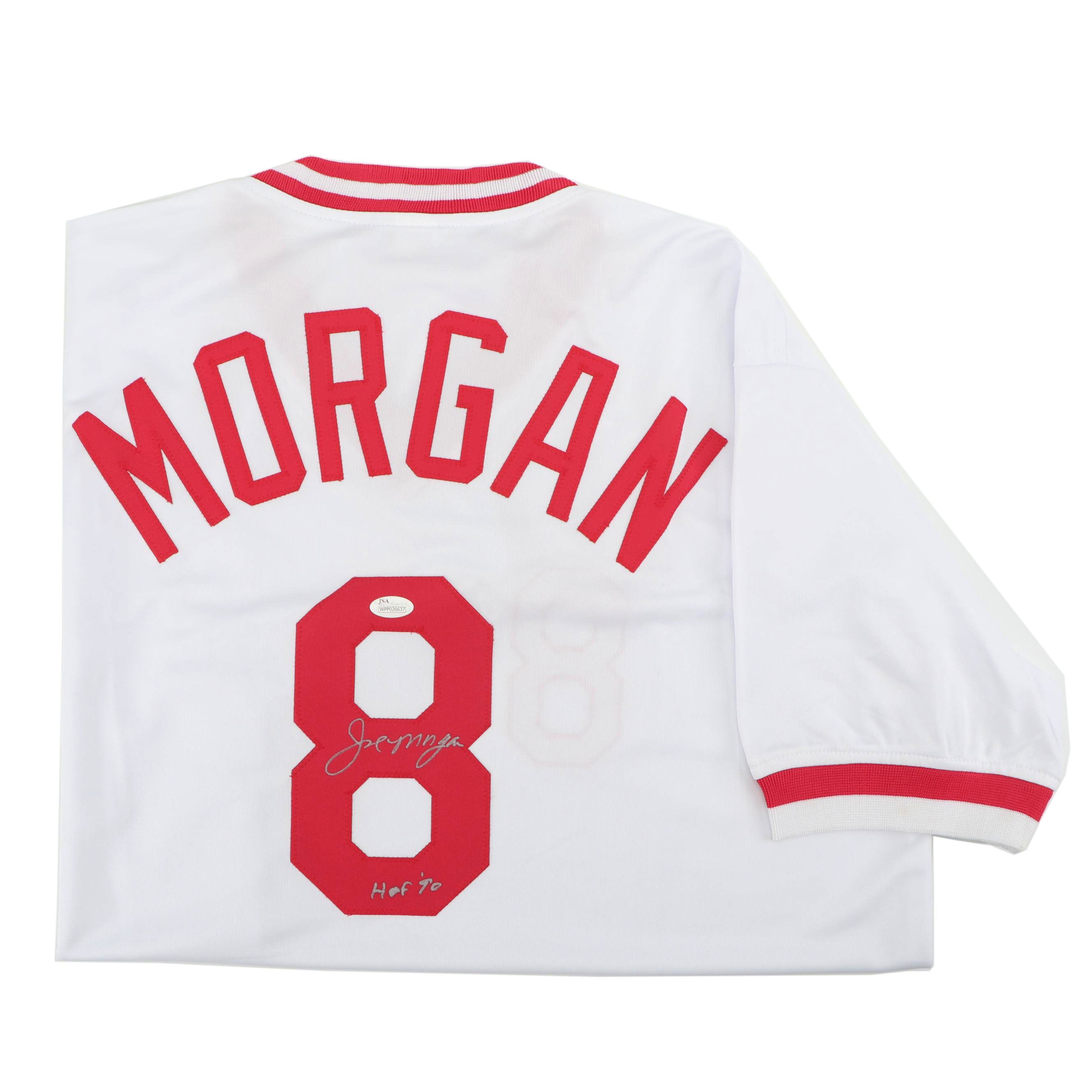 Joe Morgan Autographed Cincinnati Reds Jersey - JSA COA