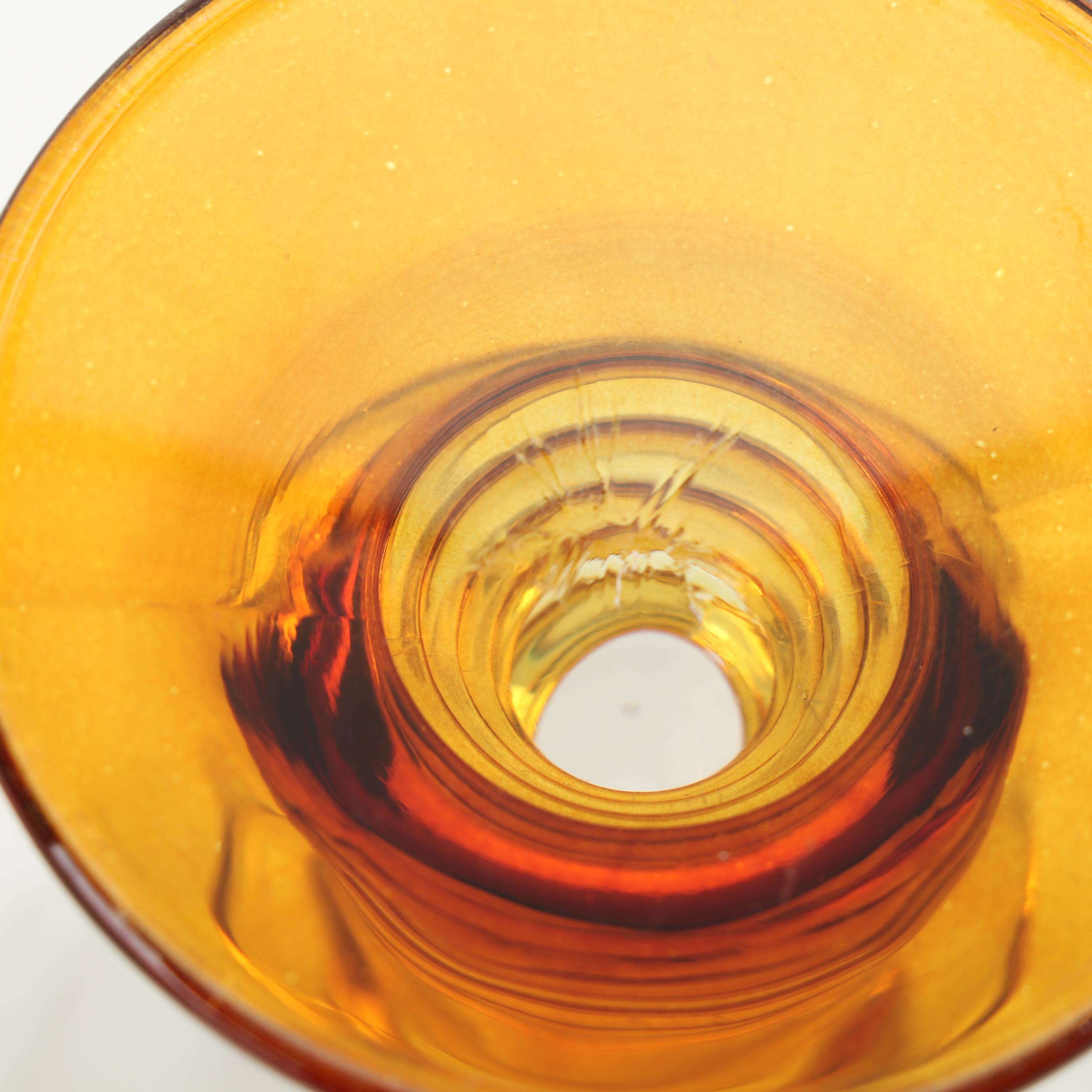 German Roemer Style Amber Stemware