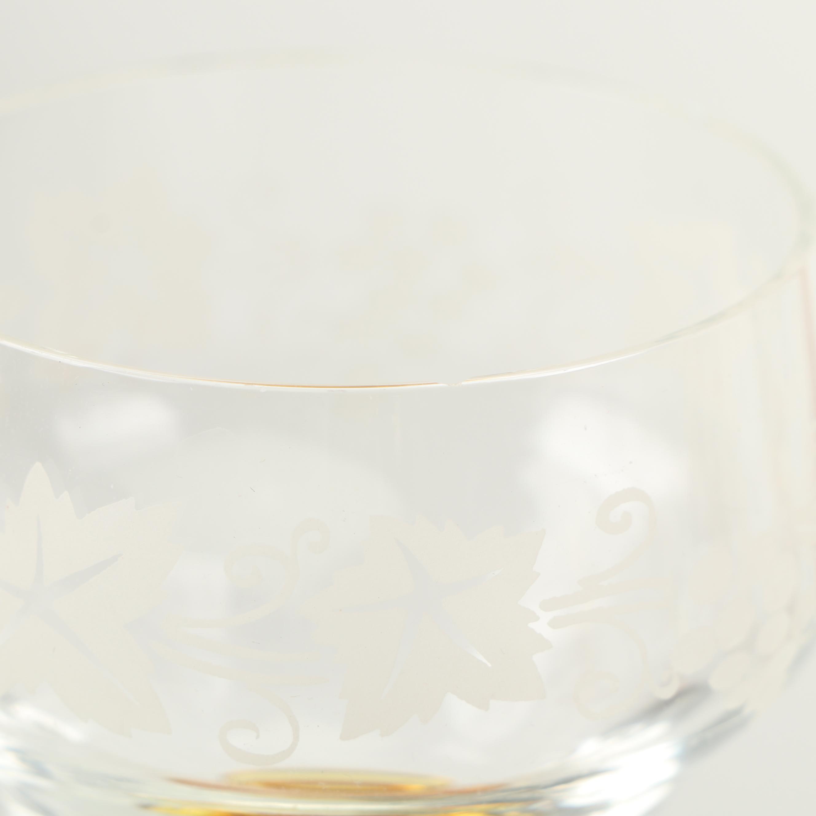 German Roemer Style Amber Stemware