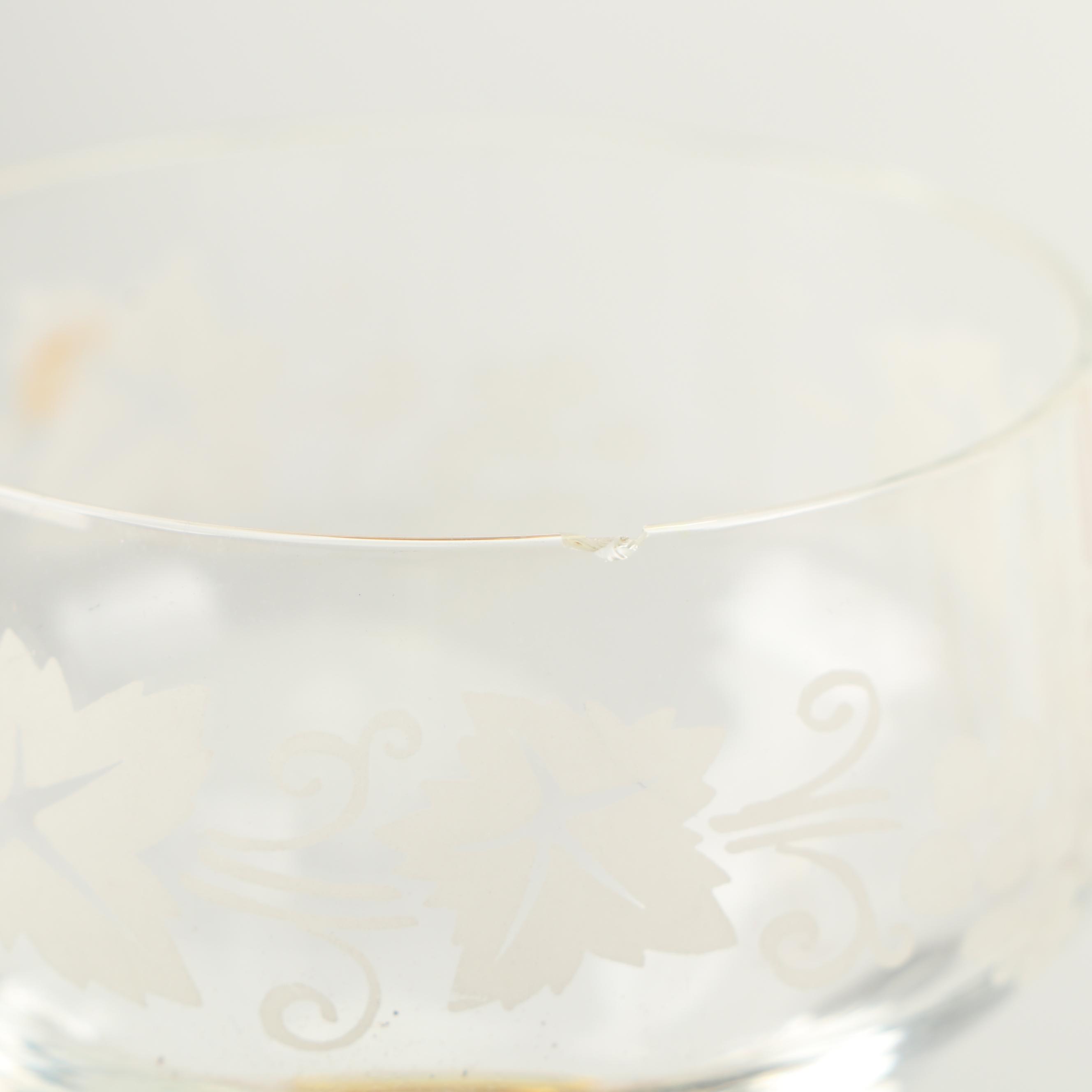 German Roemer Style Amber Stemware