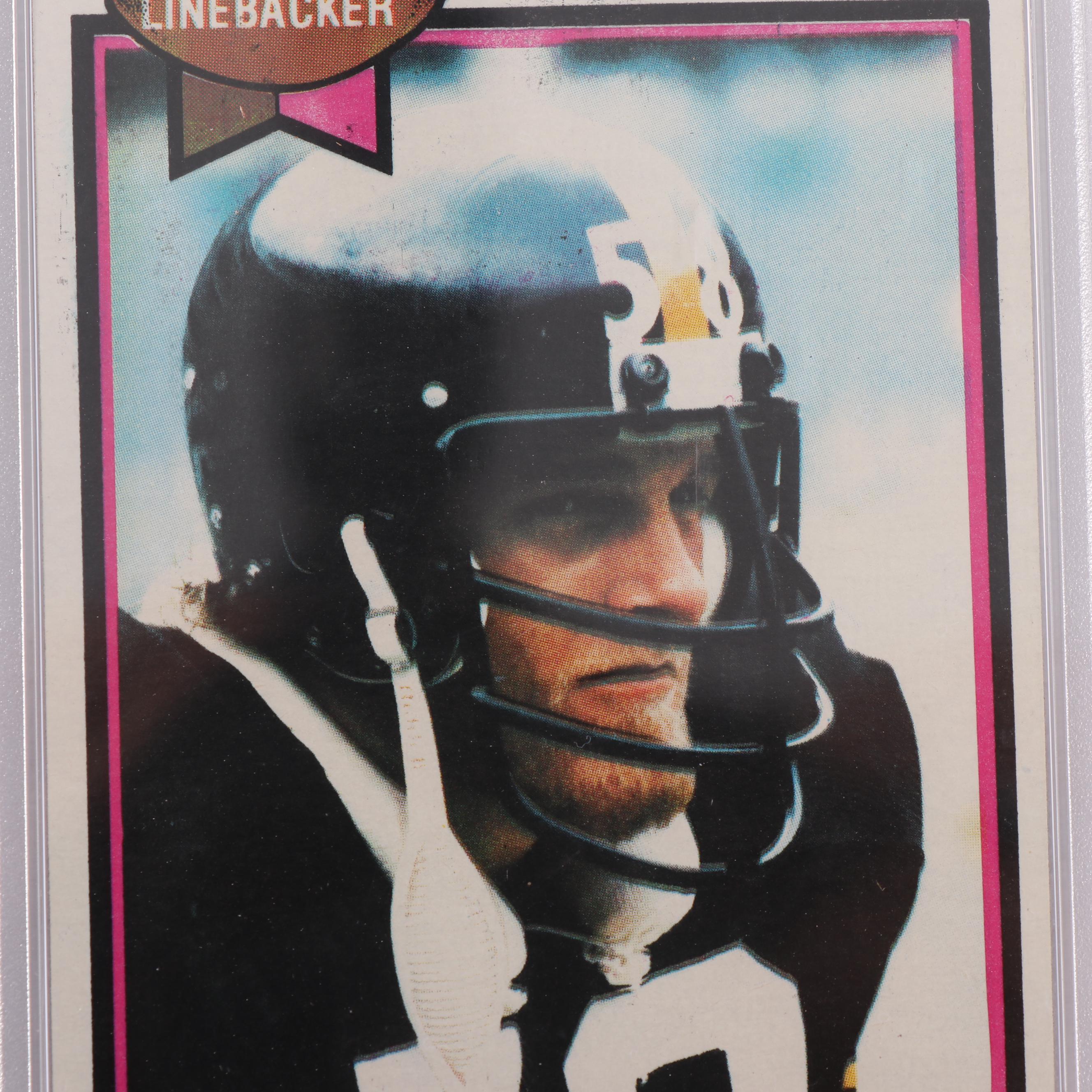 1979 Topps Jack Lambert and NFL Passing Leaders Football Cards - PSA Graded
