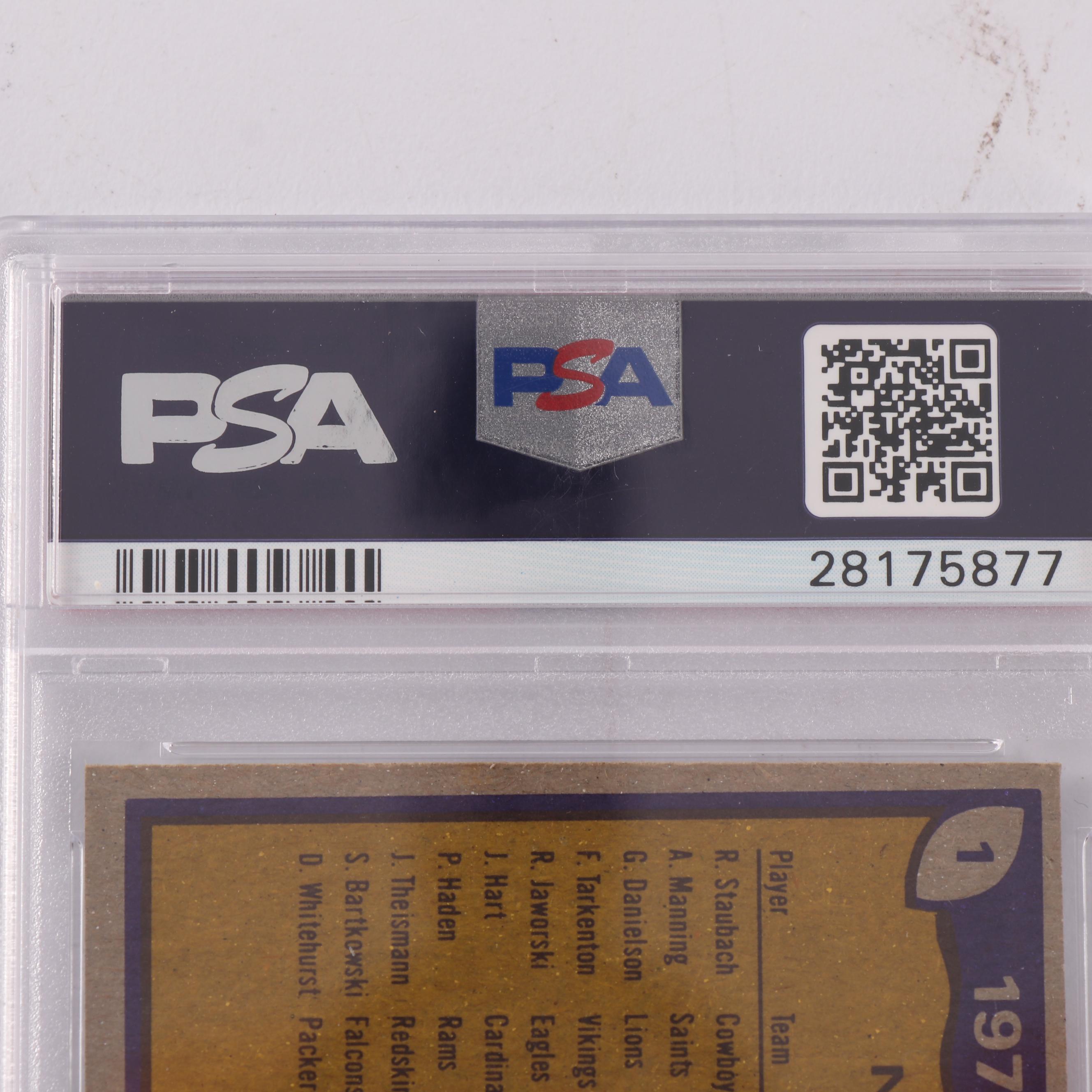 1979 Topps Jack Lambert and NFL Passing Leaders Football Cards - PSA Graded