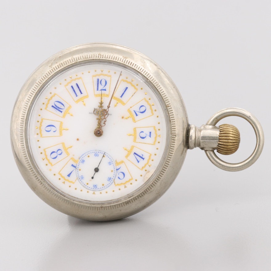 Antique Jenkins Sidewinder Pocket Watch