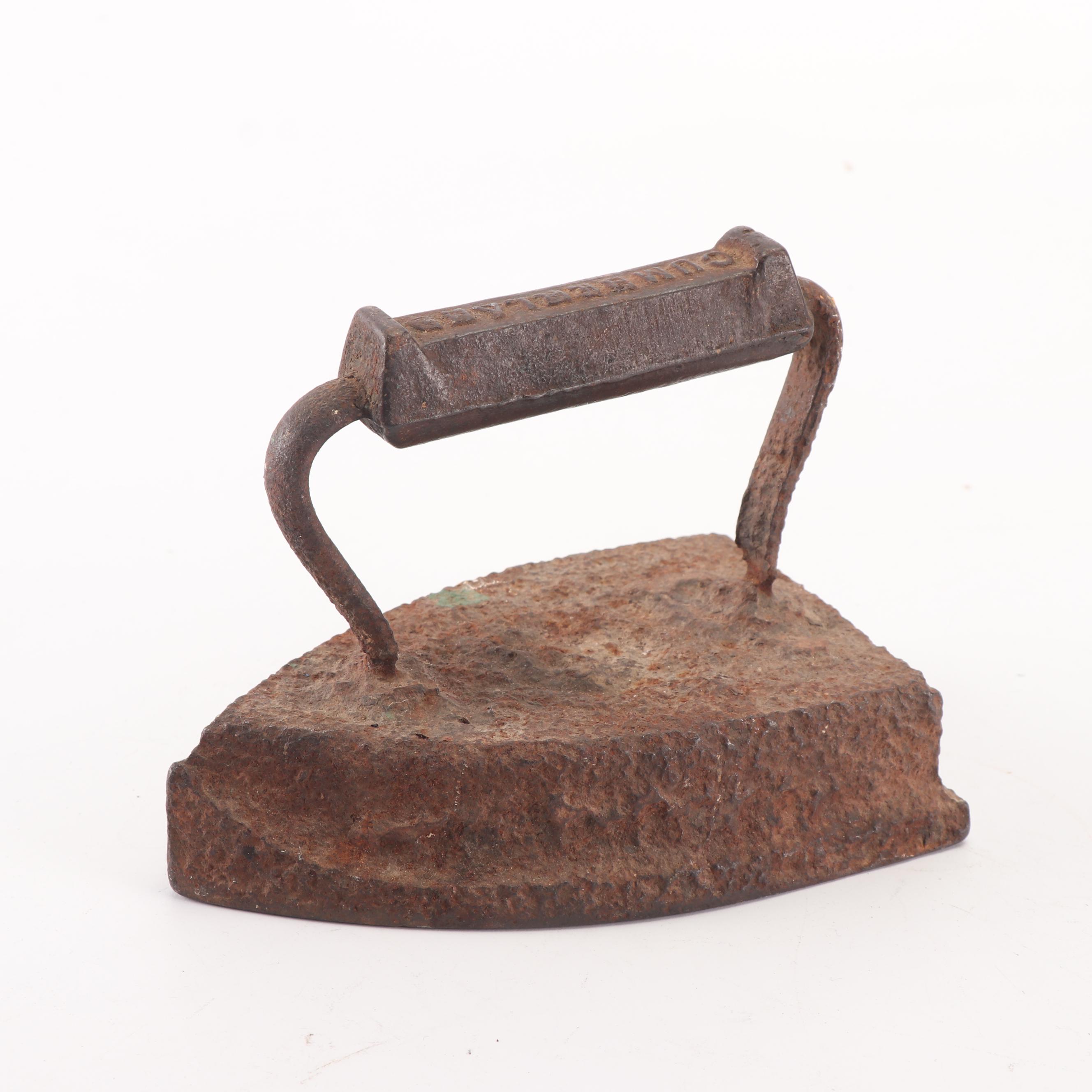 Sad Irons with Coal Iron and "Diamond" Kerosene Iron, Early 20th Century
