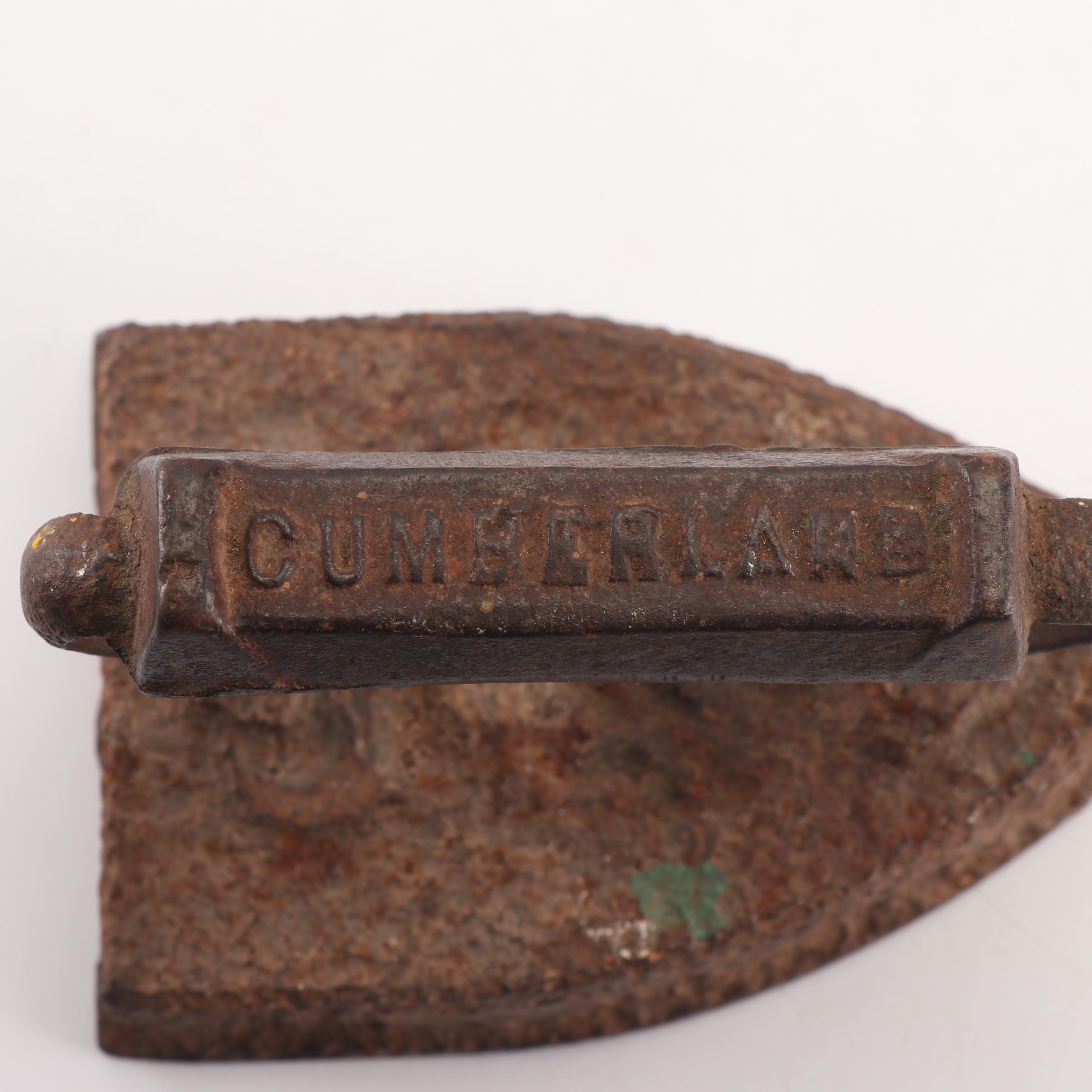 Sad Irons with Coal Iron and "Diamond" Kerosene Iron, Early 20th Century