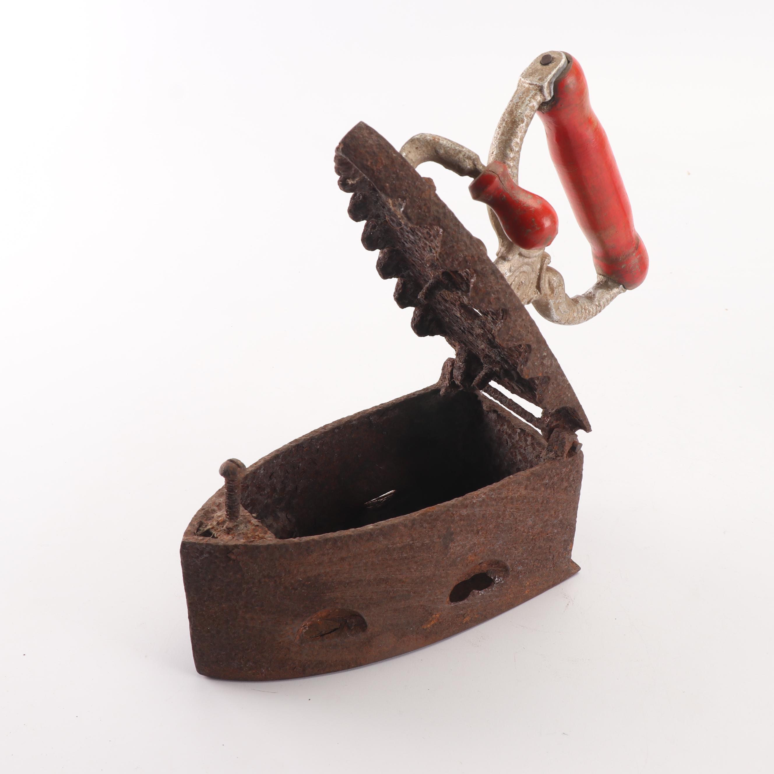 Sad Irons with Coal Iron and "Diamond" Kerosene Iron, Early 20th Century