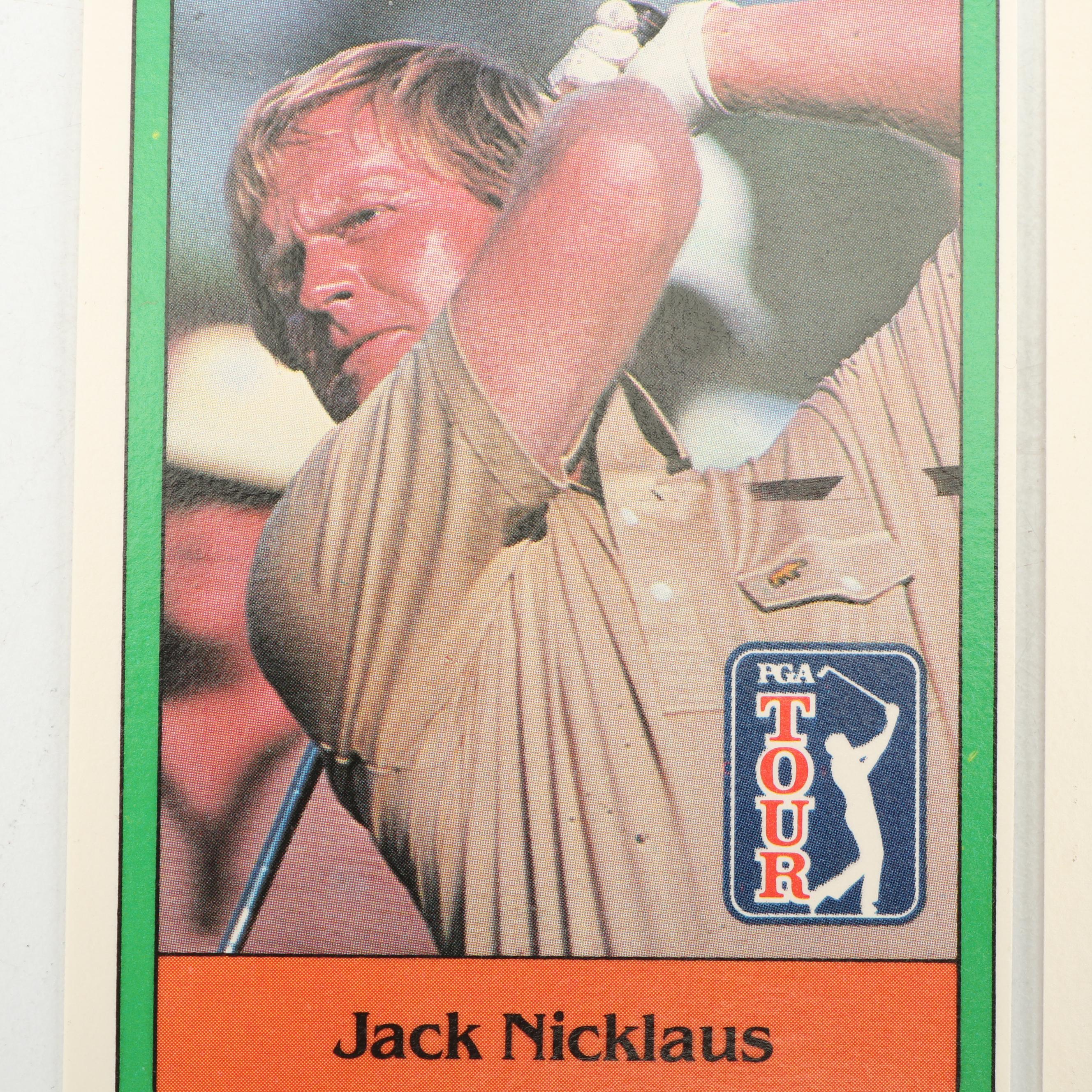 Donruss PGA Tour #13 and Statistical Leader Jack Nicklaus Cards, 1981
