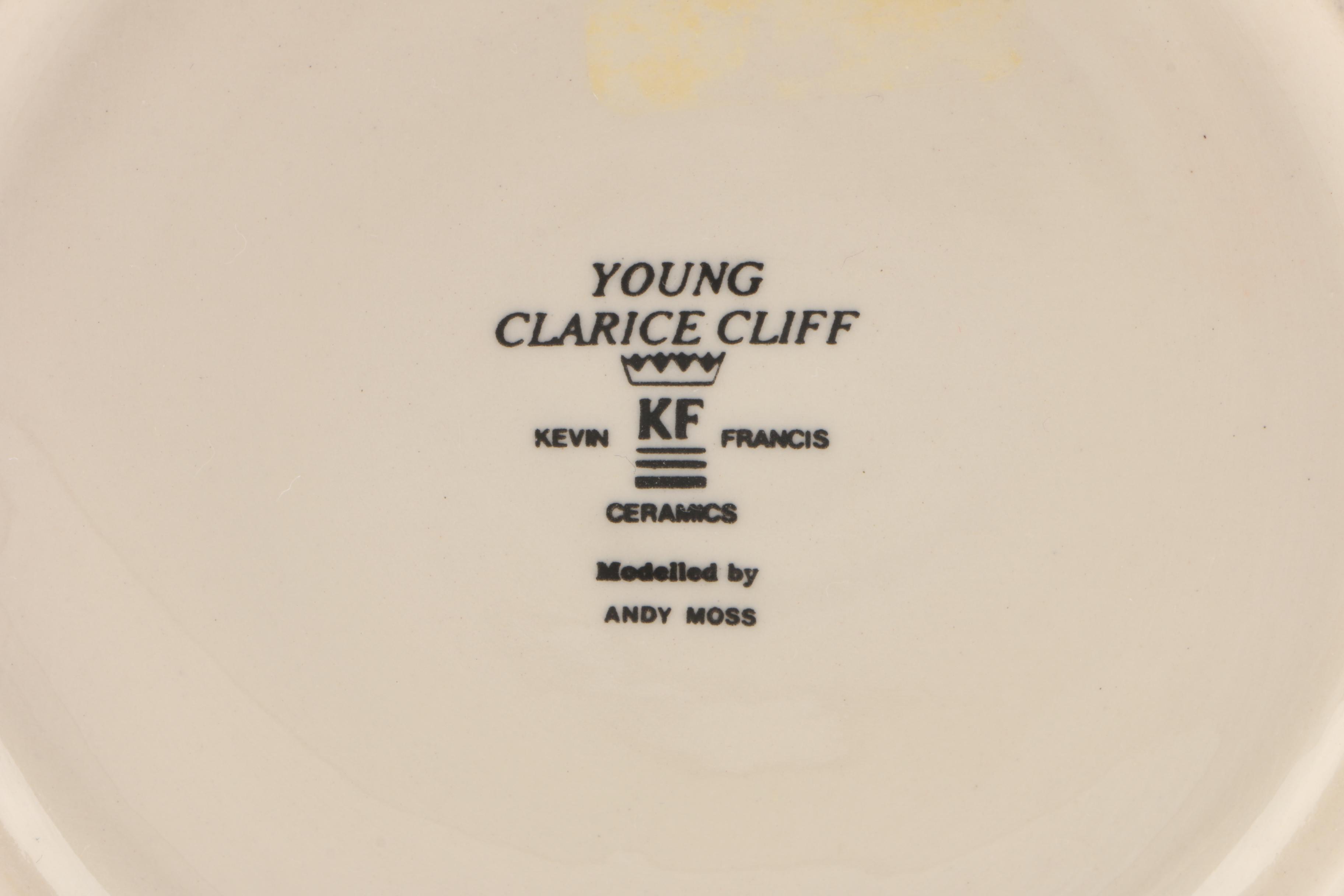 Kevin Francis Limited Edition and Signed "Young Clarice Cliff " Figurine, 1990s