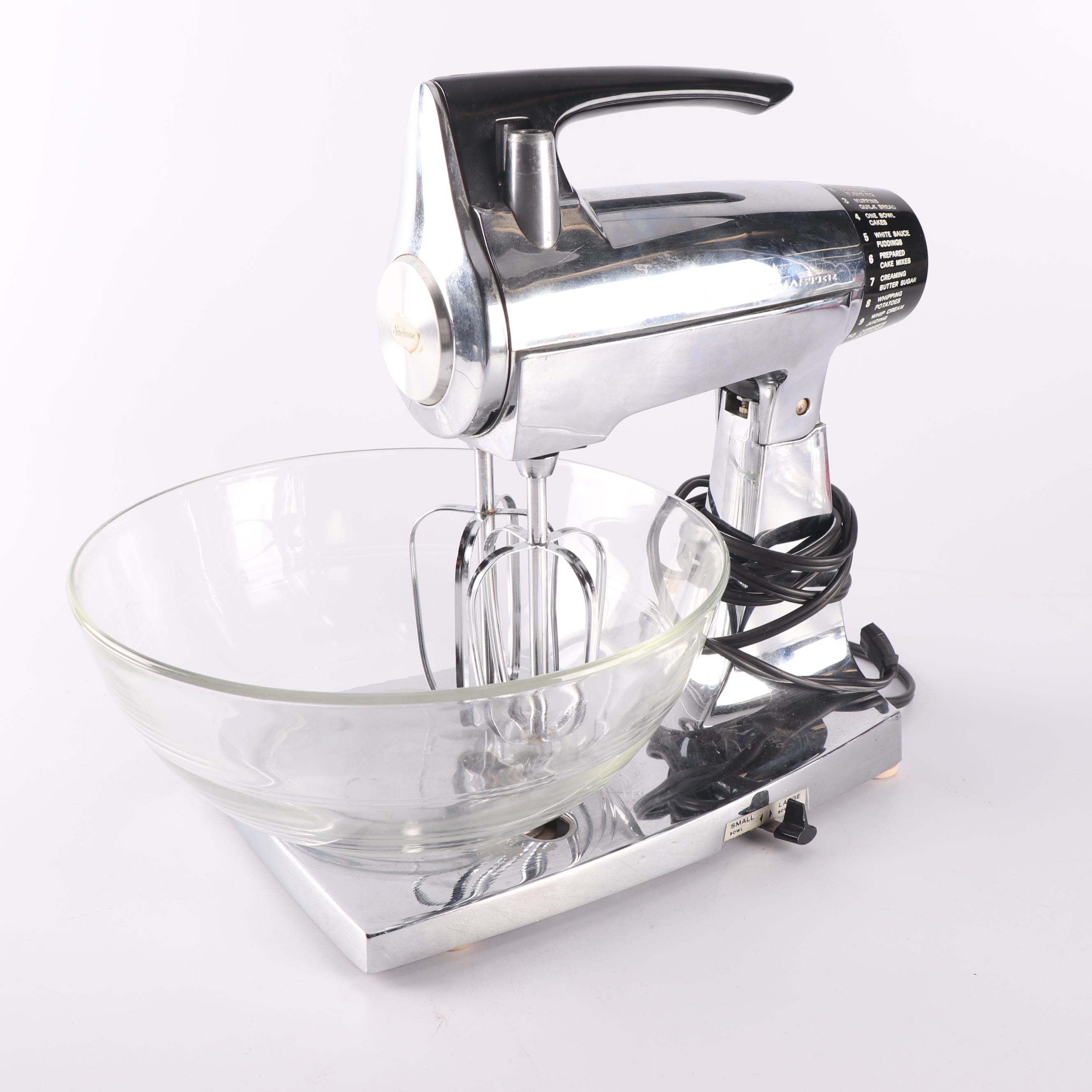 Sunbeam "Mixmaster" Stand Mixer with Cuisinart Food Processor and Egg Genie