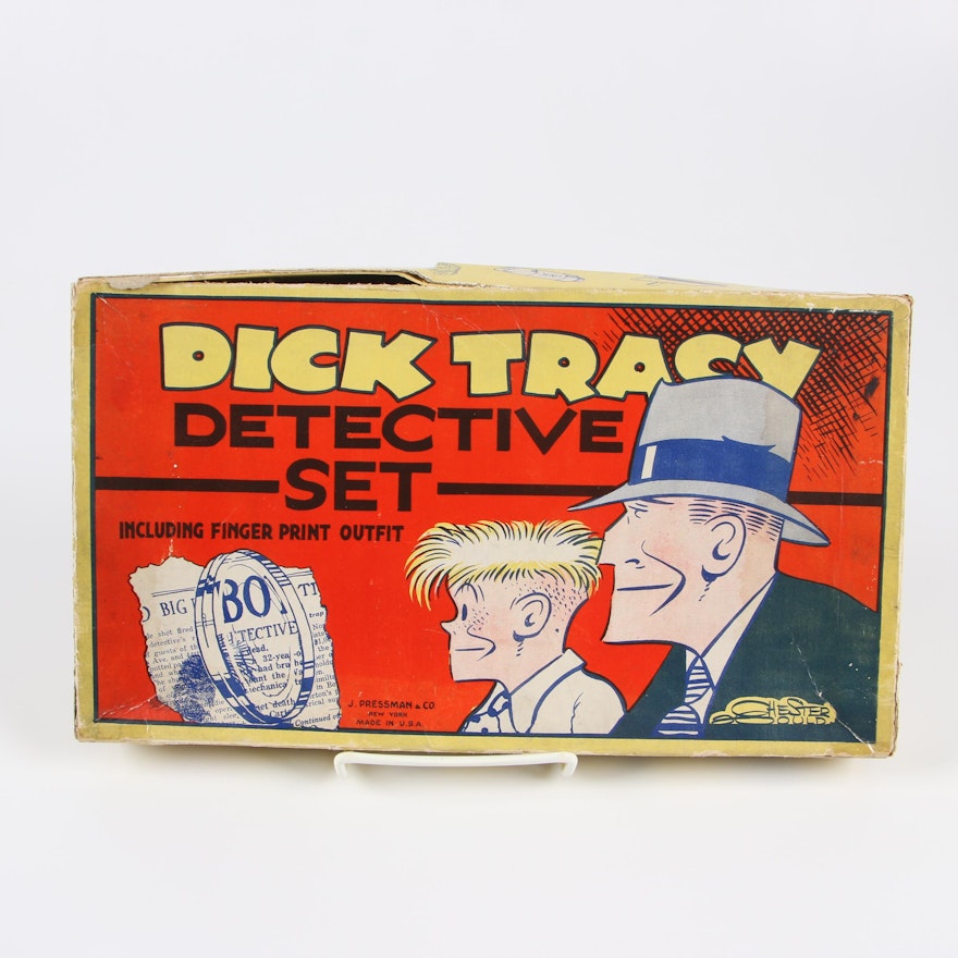 Dick Tracy Fingerprint Detective Set by J. Pressman & Co., 1930s