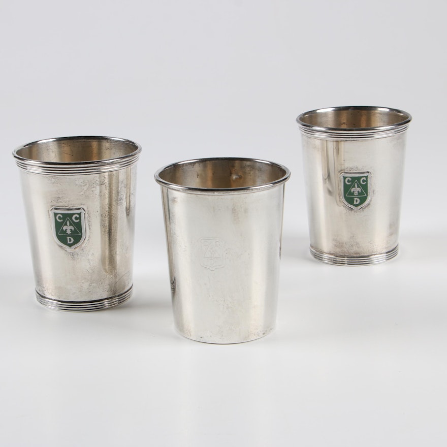 Alvin Sterling Silver Cincinnati Country Day Mint Julep Cups, Early 20th Century