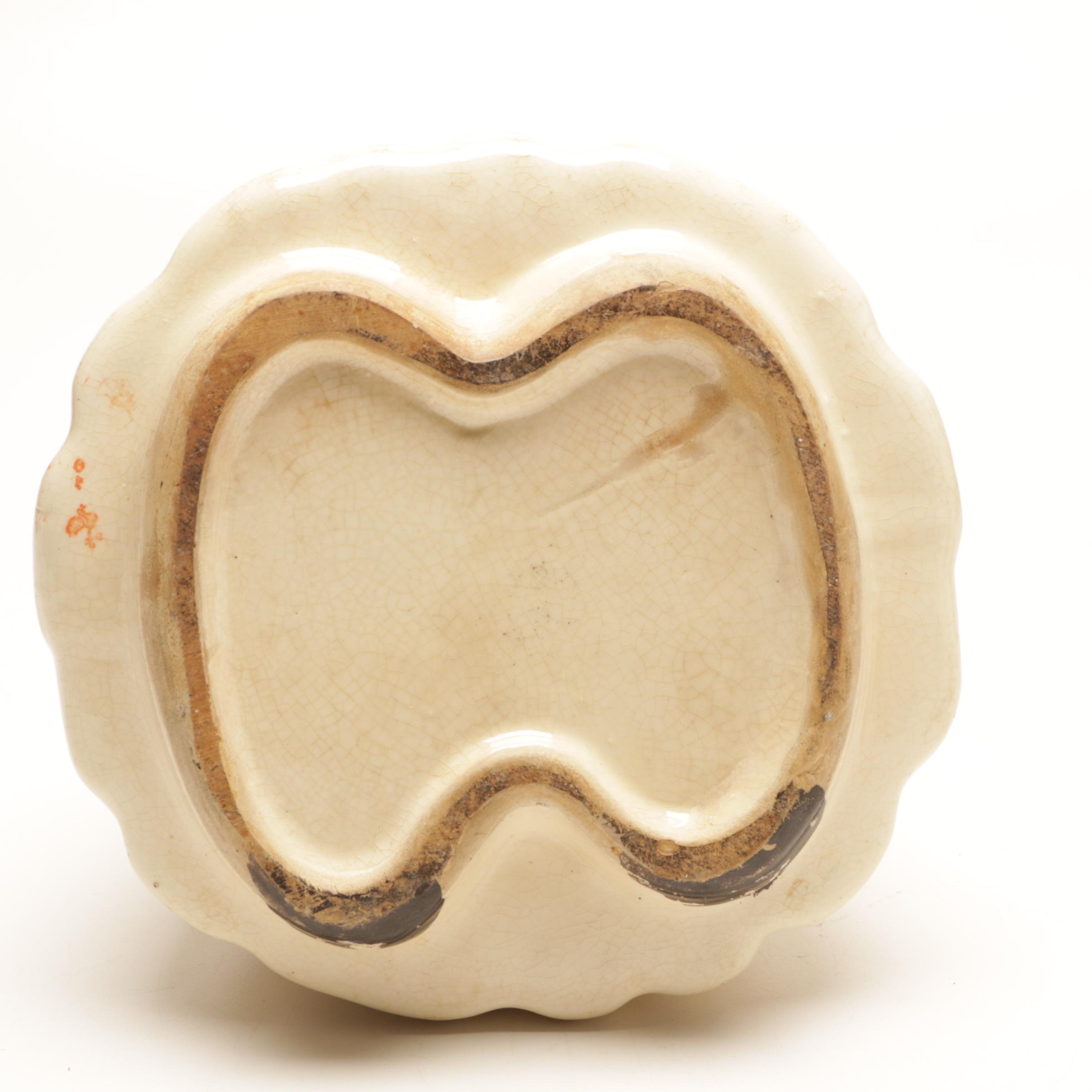 Cold Painted "Dutch Girl" Cookie Jar, Mid-Century