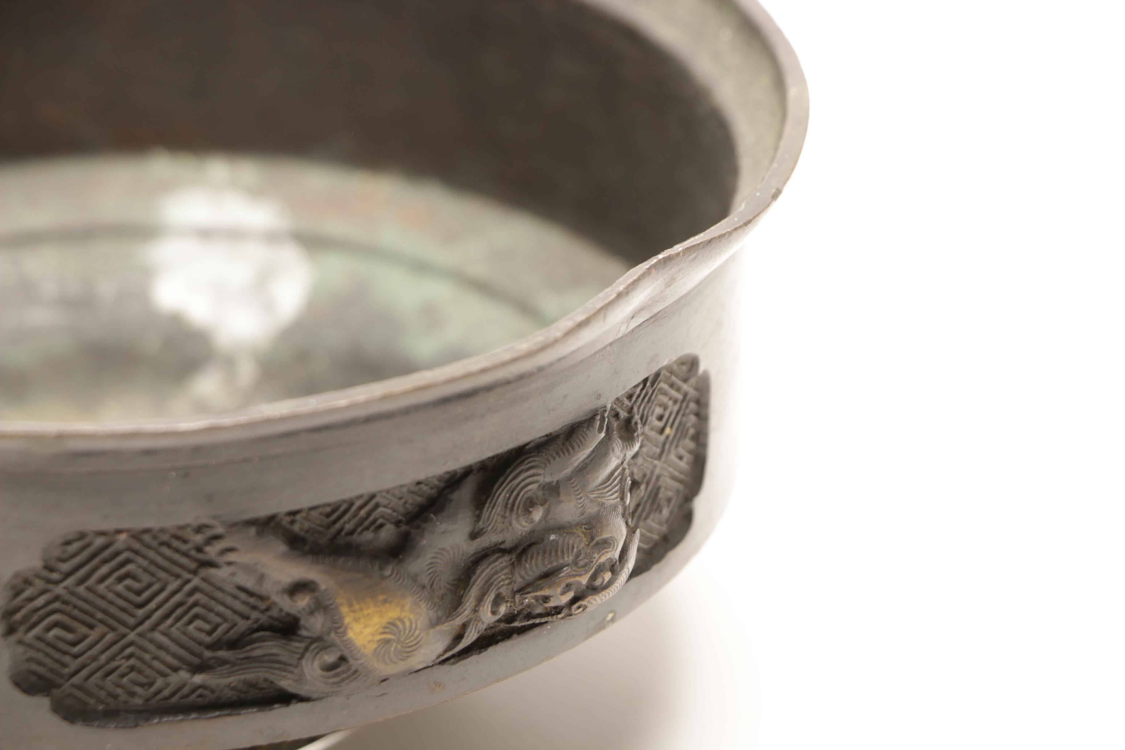 Meiji Period Brass Candle Holder