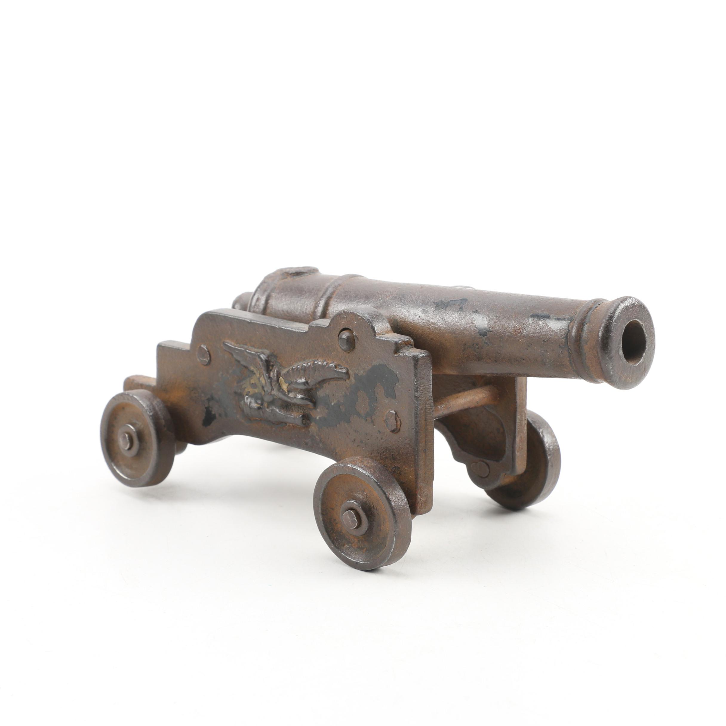 Cast Iron Toy Cannon, Late 19th/ Early 20th Century