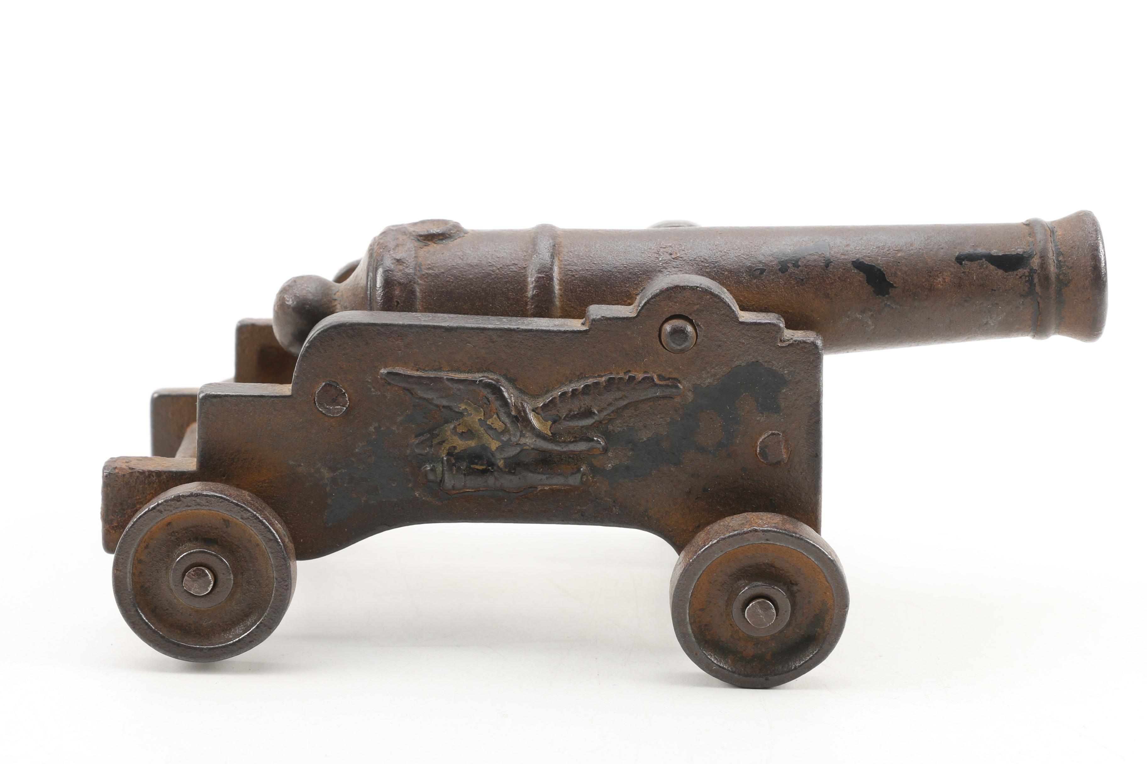 Cast Iron Toy Cannon, Late 19th/ Early 20th Century