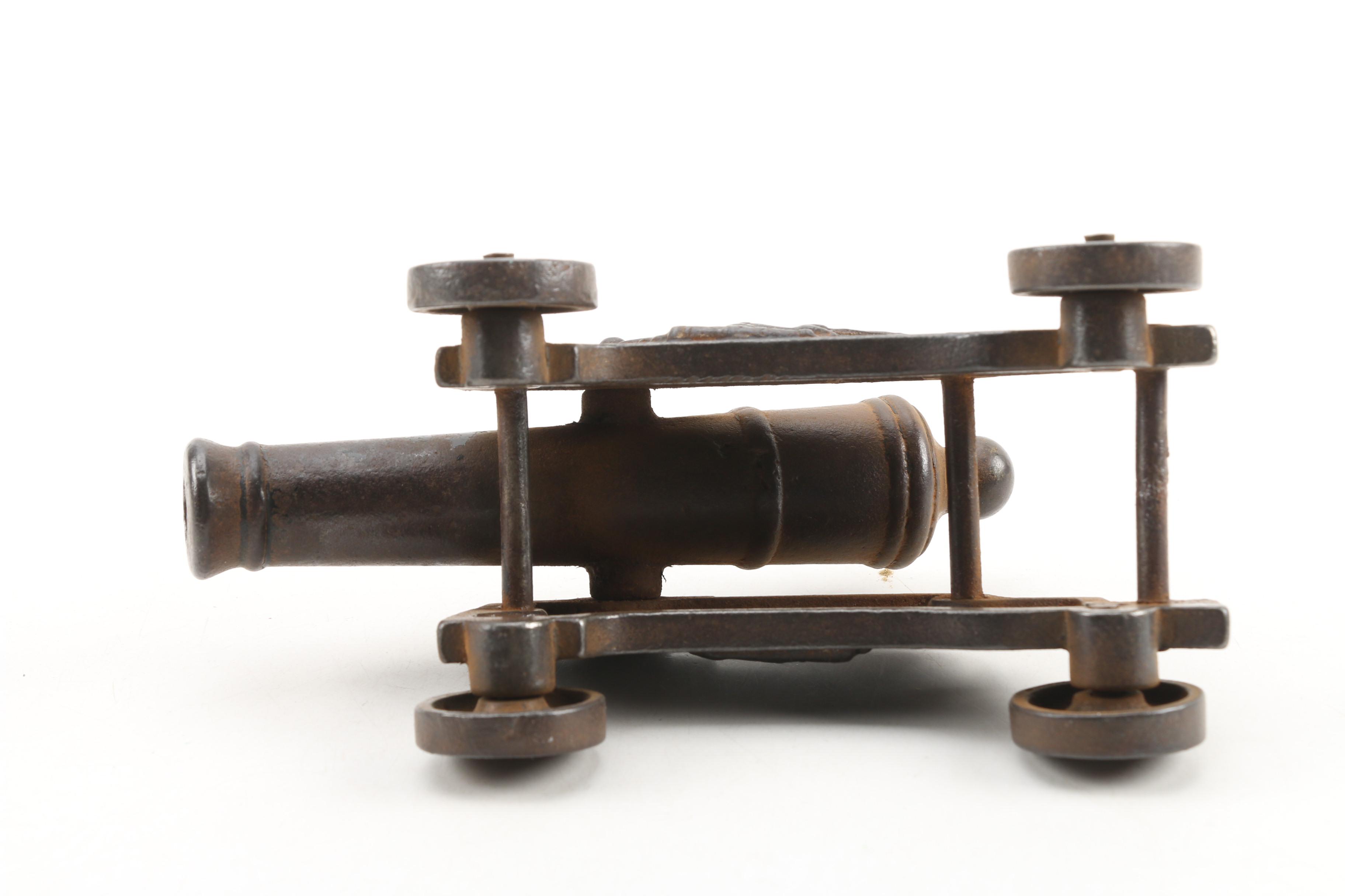 Cast Iron Toy Cannon, Late 19th/ Early 20th Century