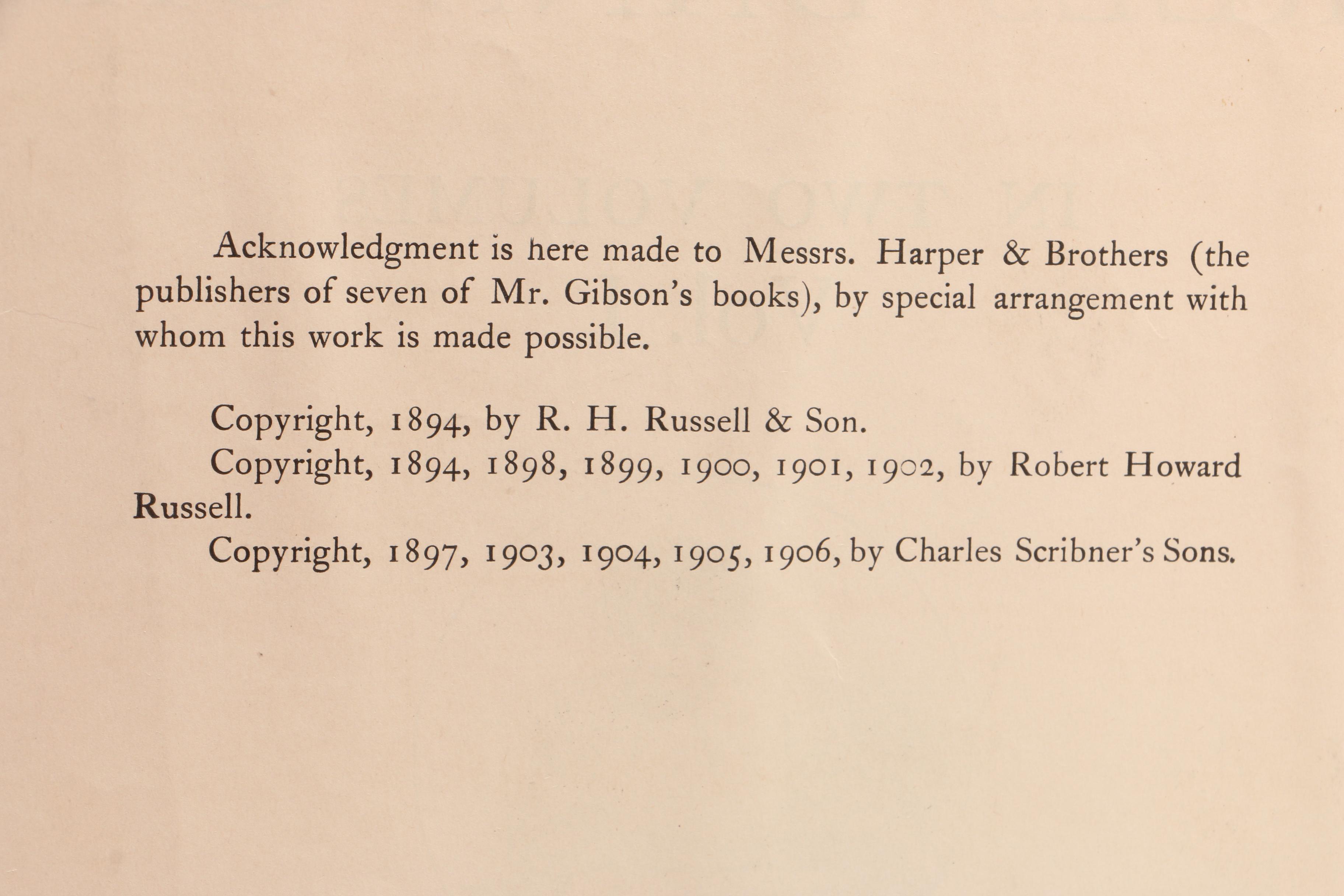 1906 "The Gibson Book" Two-Volume Set