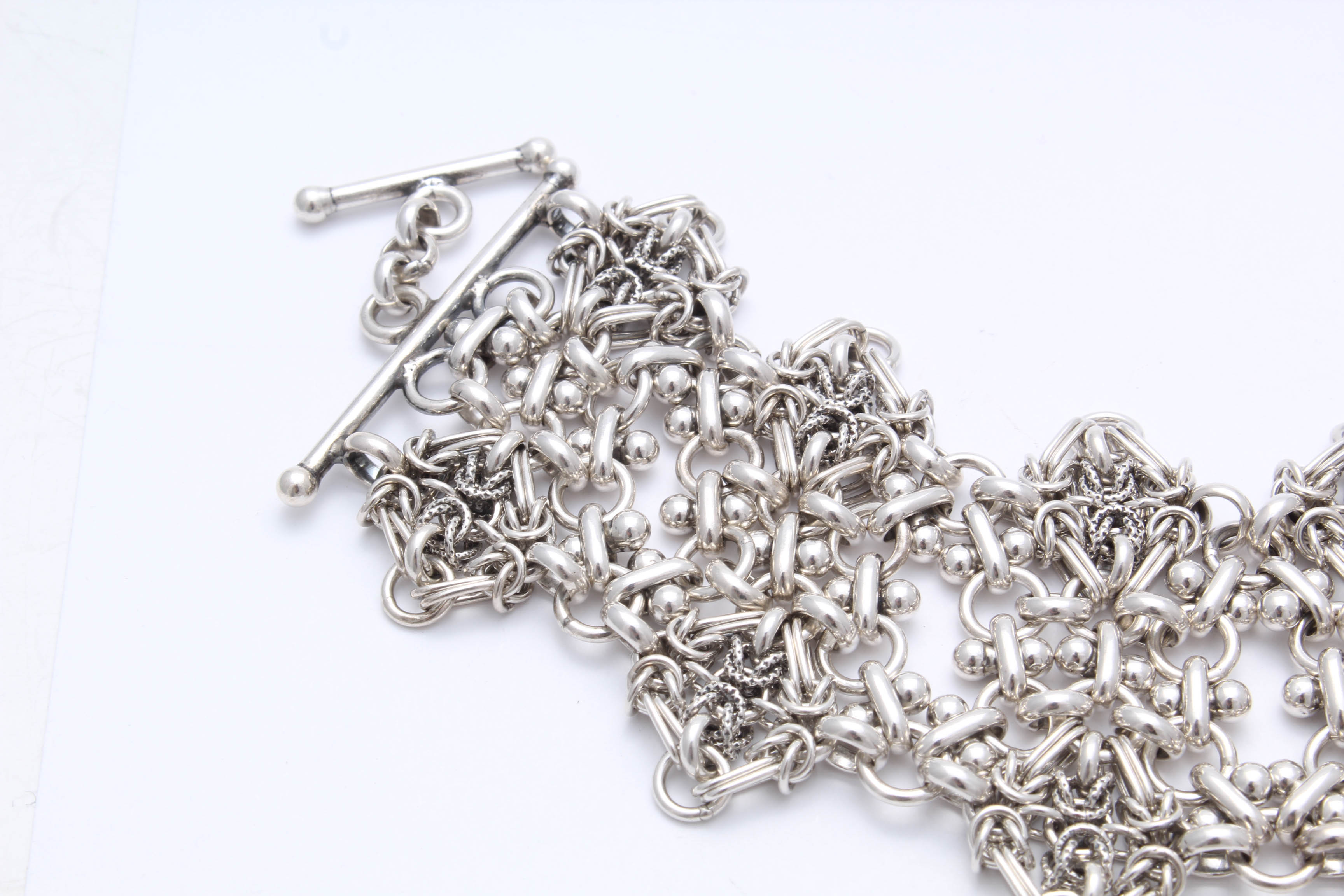 Sterling Silver Fancy Link Bracelet