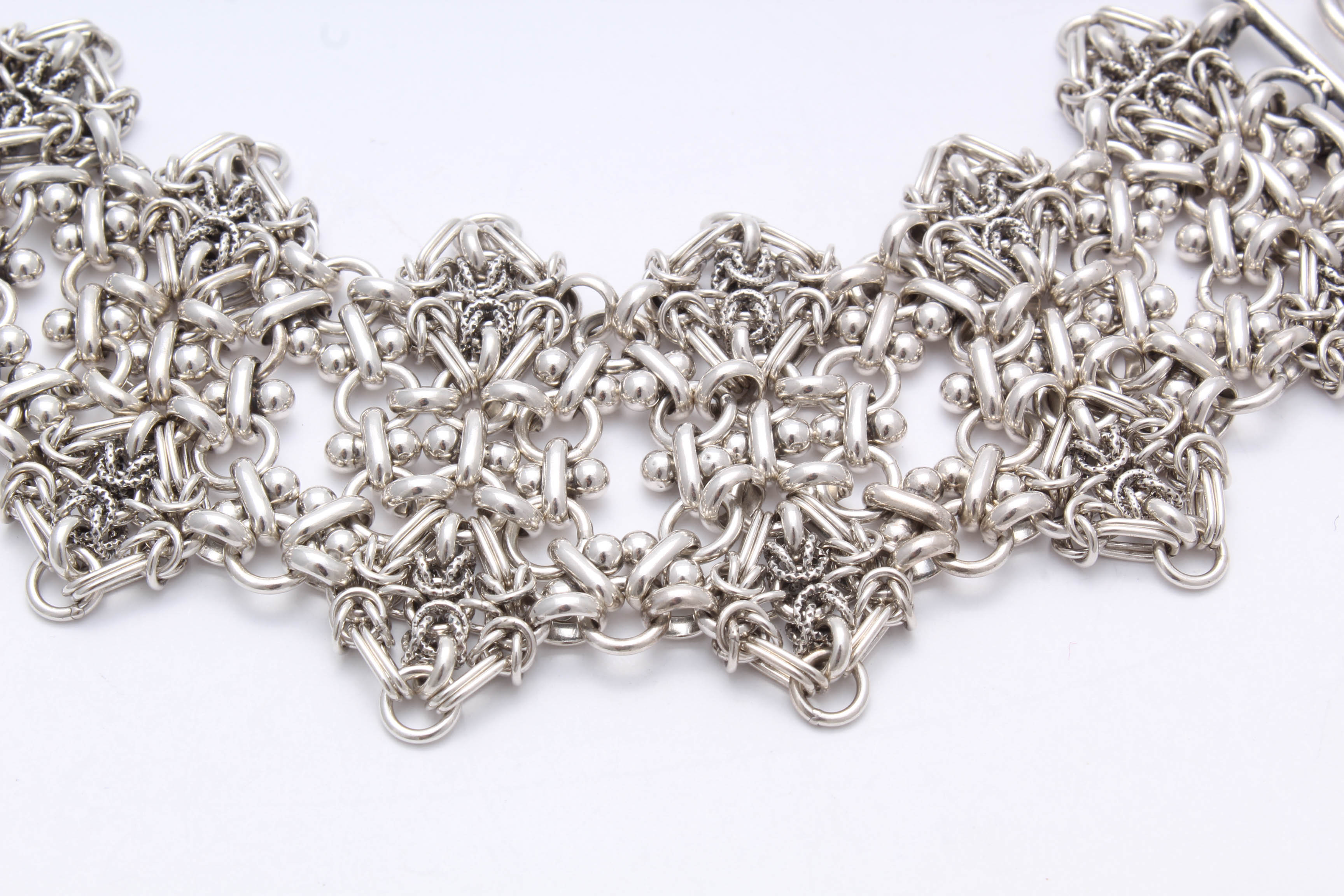 Sterling Silver Fancy Link Bracelet
