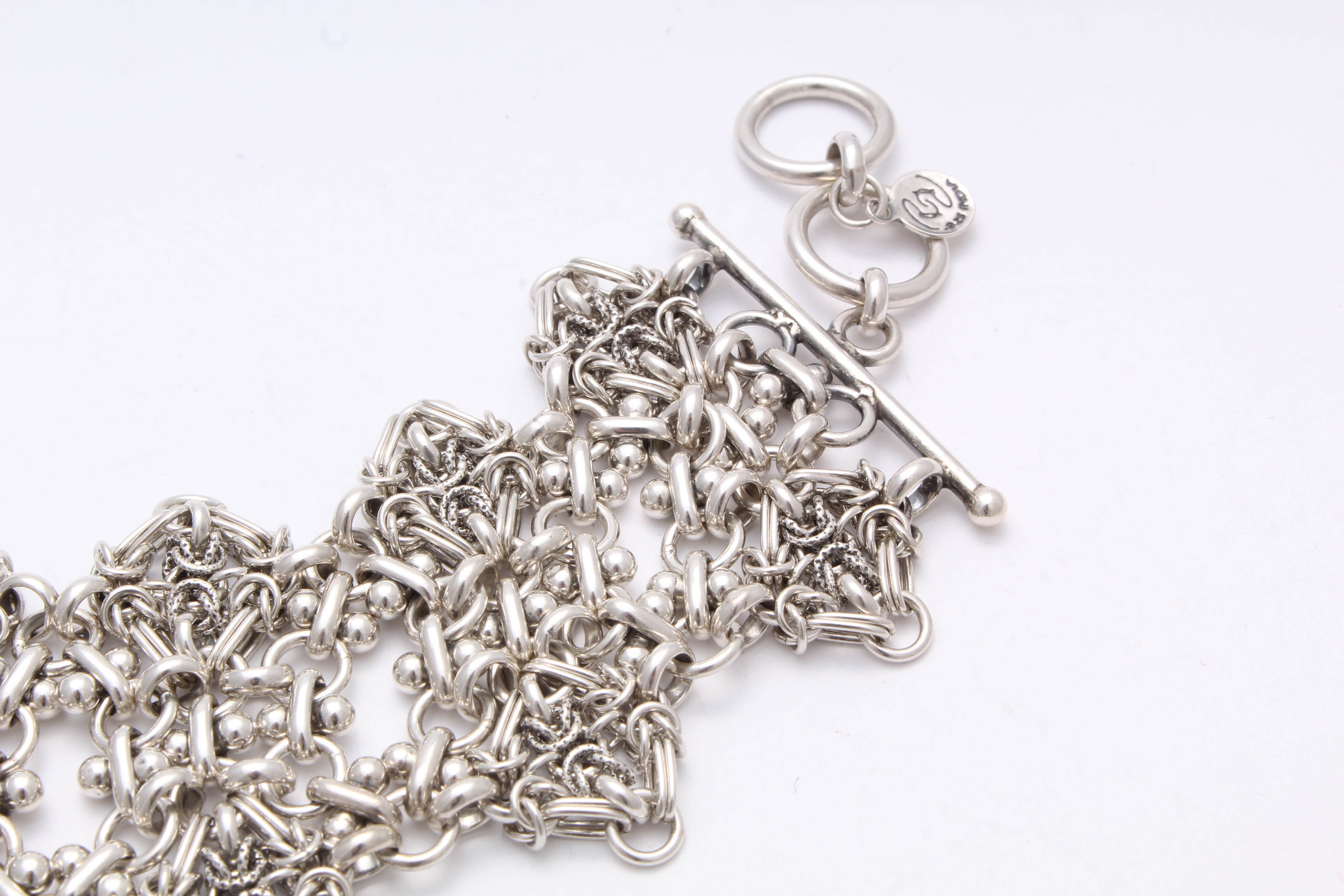 Sterling Silver Fancy Link Bracelet