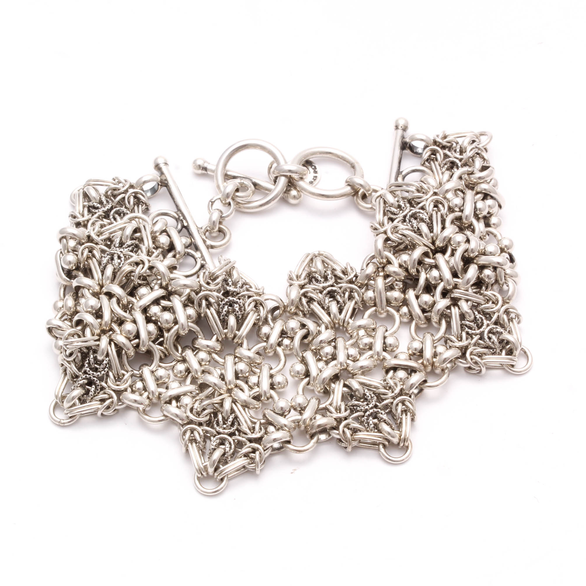 Sterling Silver Fancy Link Bracelet