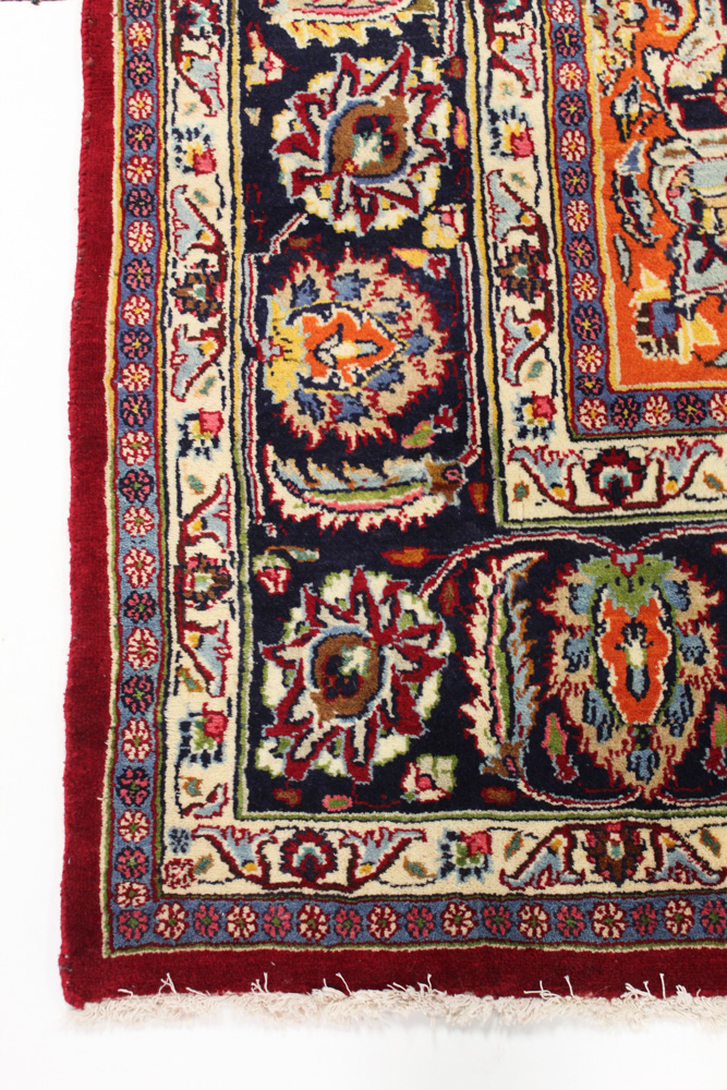 9'6 x 13'0 Hand-Knotted Persian Mashhad Room Size Rug, circa 1970