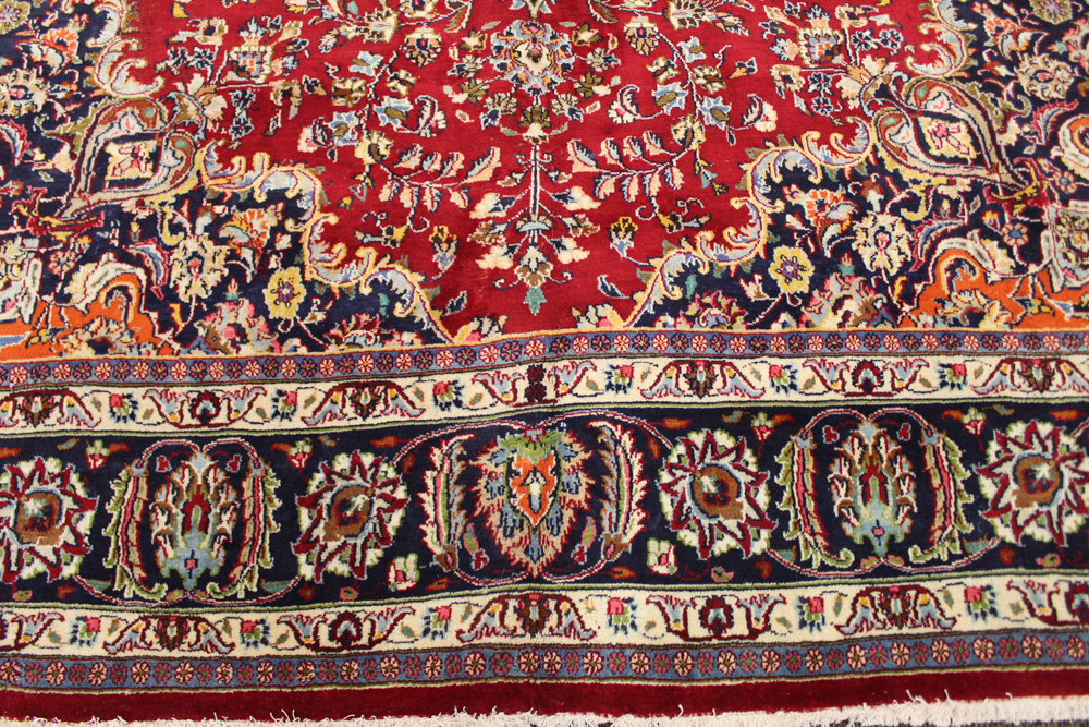 9'6 x 13'0 Hand-Knotted Persian Mashhad Room Size Rug, circa 1970