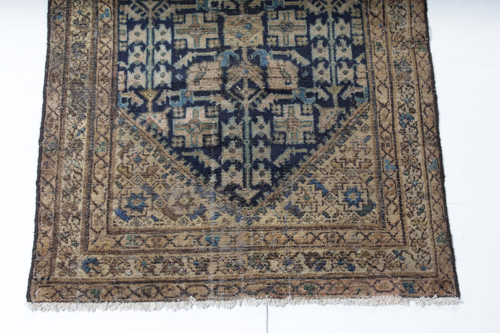 3'2 x 13'2 Hand-Knotted Persian Malayer Runner, circa 1920