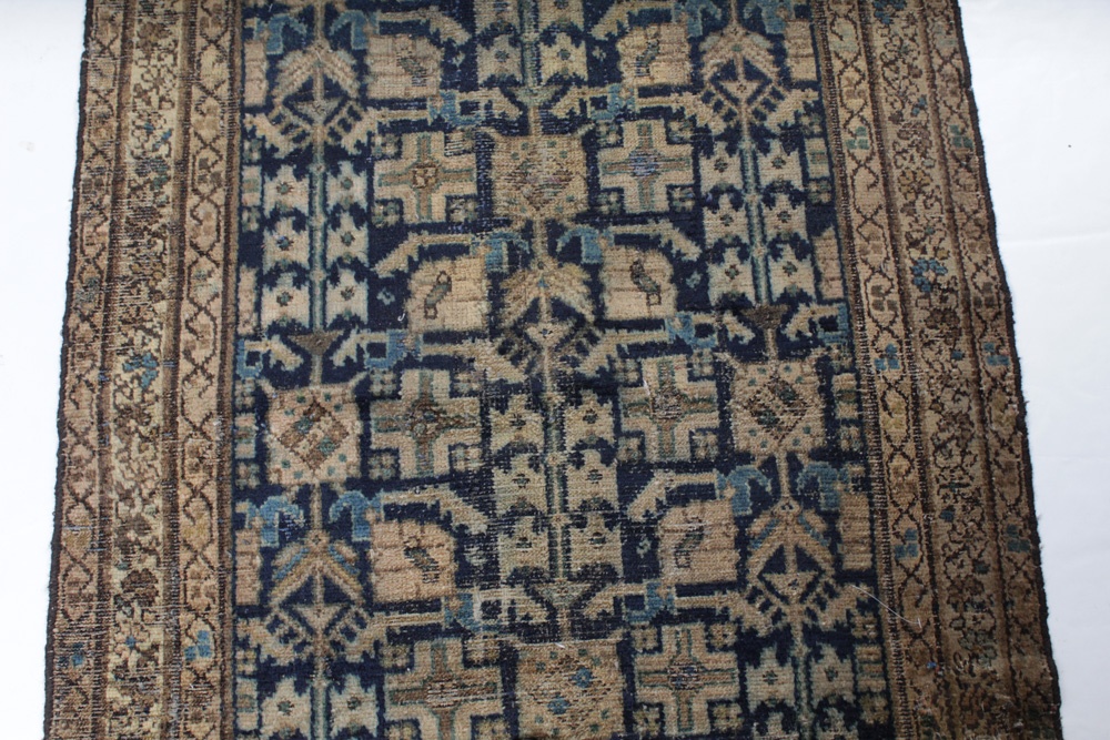 3'2 x 13'2 Hand-Knotted Persian Malayer Runner, circa 1920