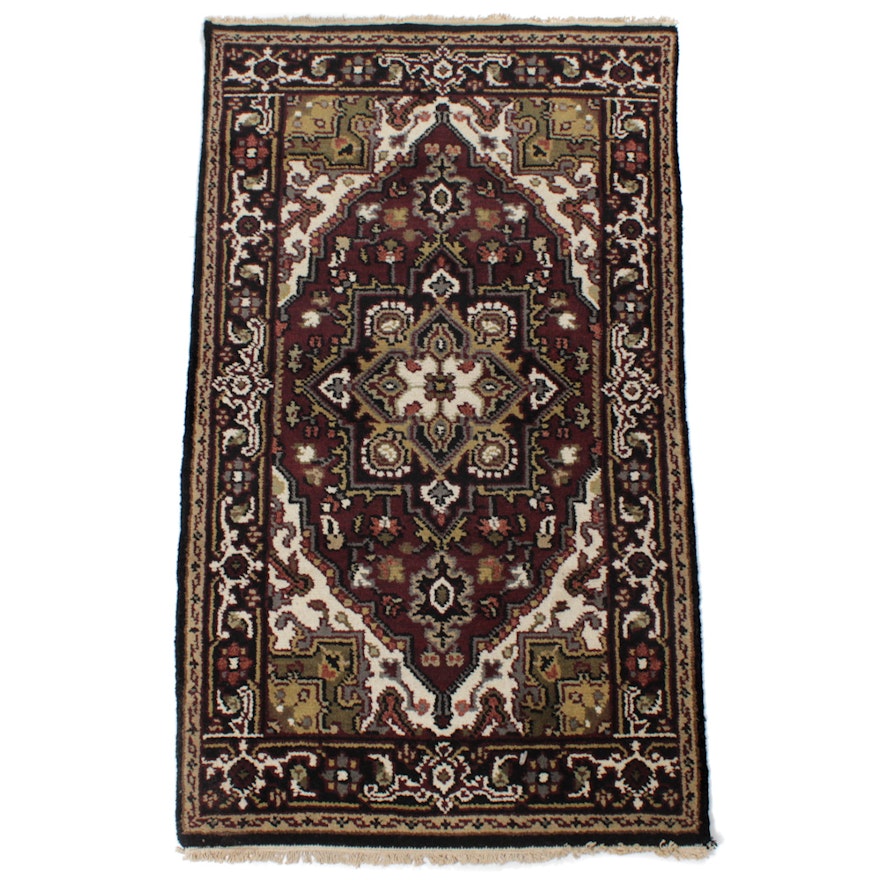 2'11 x 5'3 Hand-Knotted Indo-Persian Heriz Rug