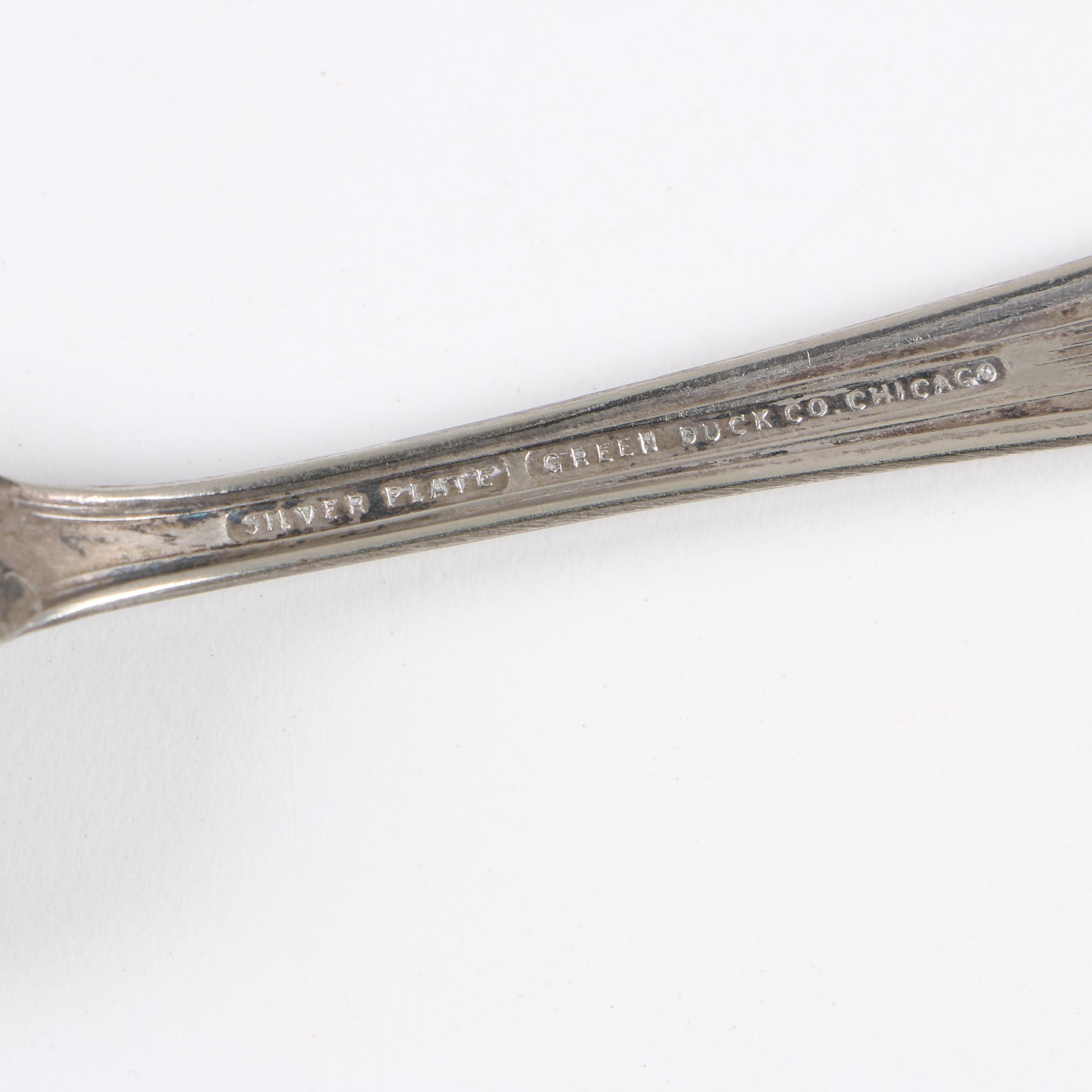 Chicago World's Fair Silver Plate Souvenir Spoons, 1933