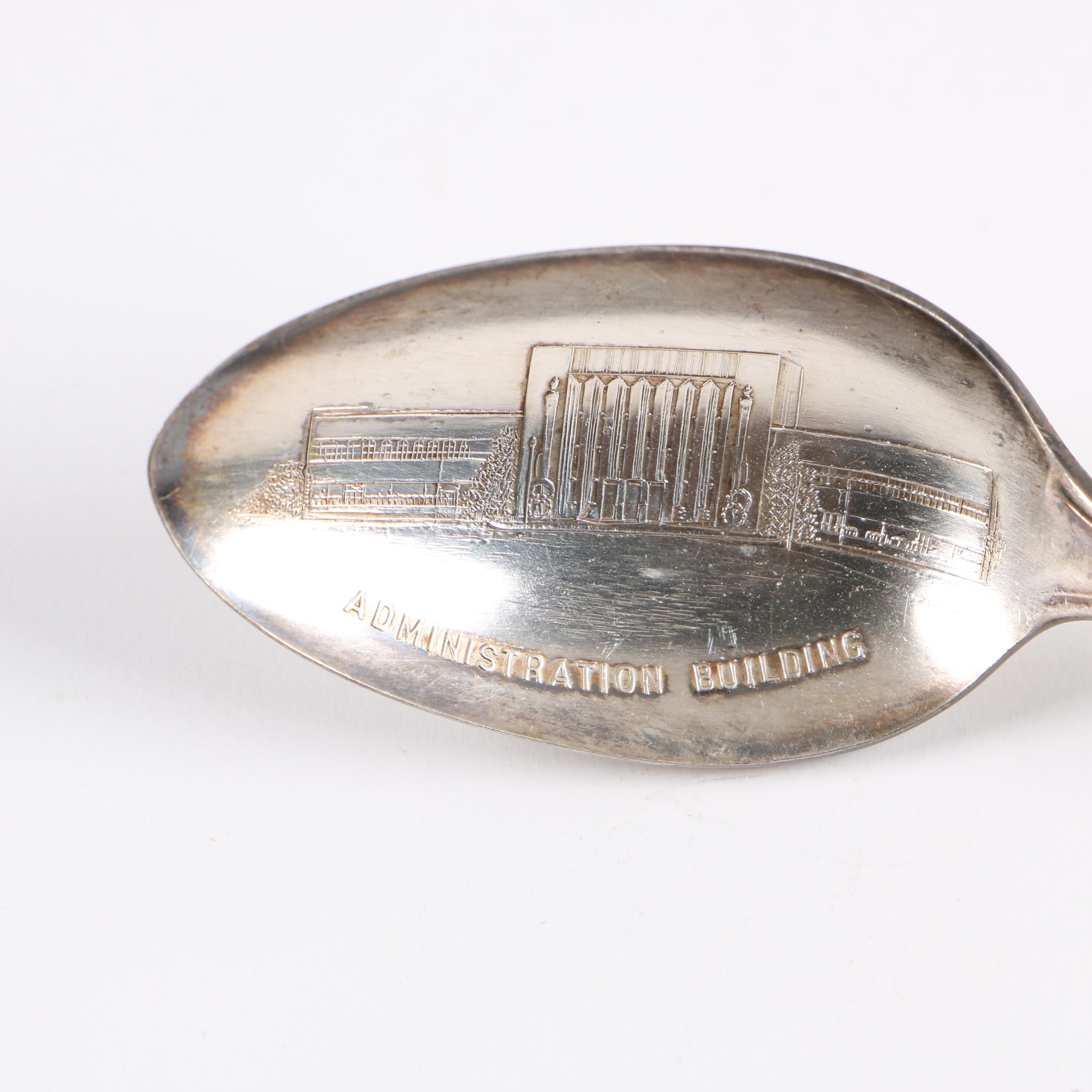 Chicago World's Fair Silver Plate Souvenir Spoons, 1933
