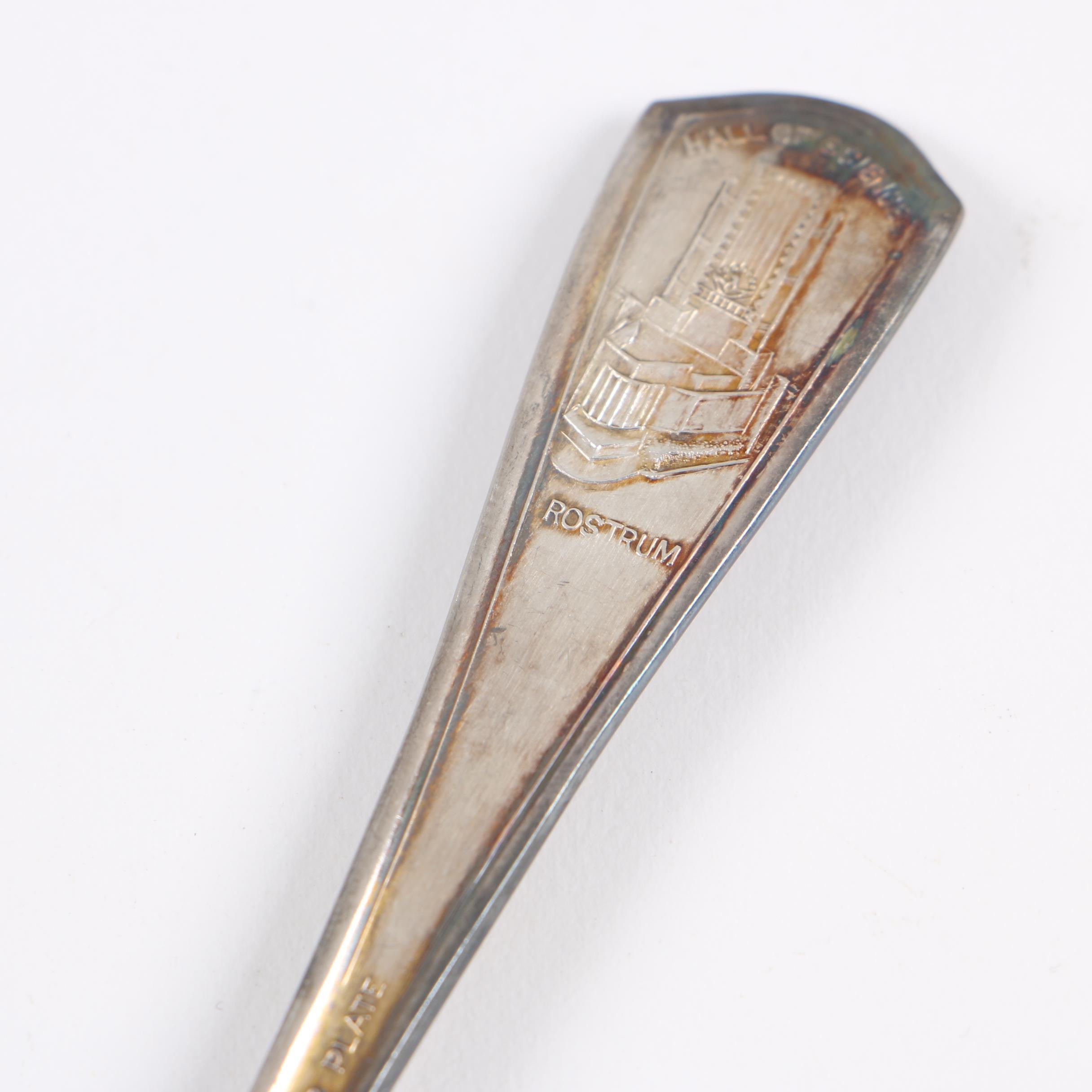 Chicago World's Fair Silver Plate Souvenir Spoons, 1933