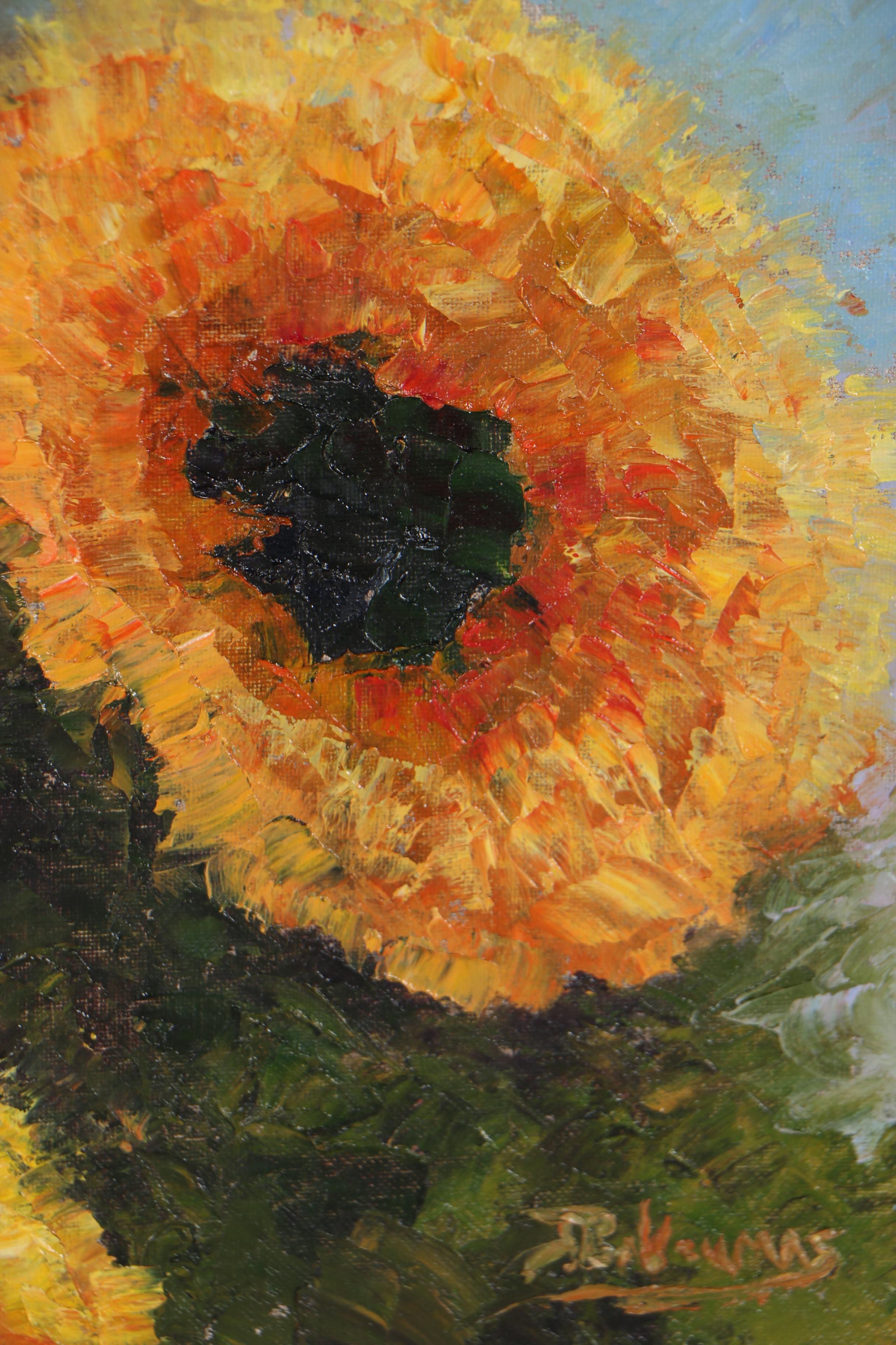 James Baldoumas Oil Painting "Sunflower"