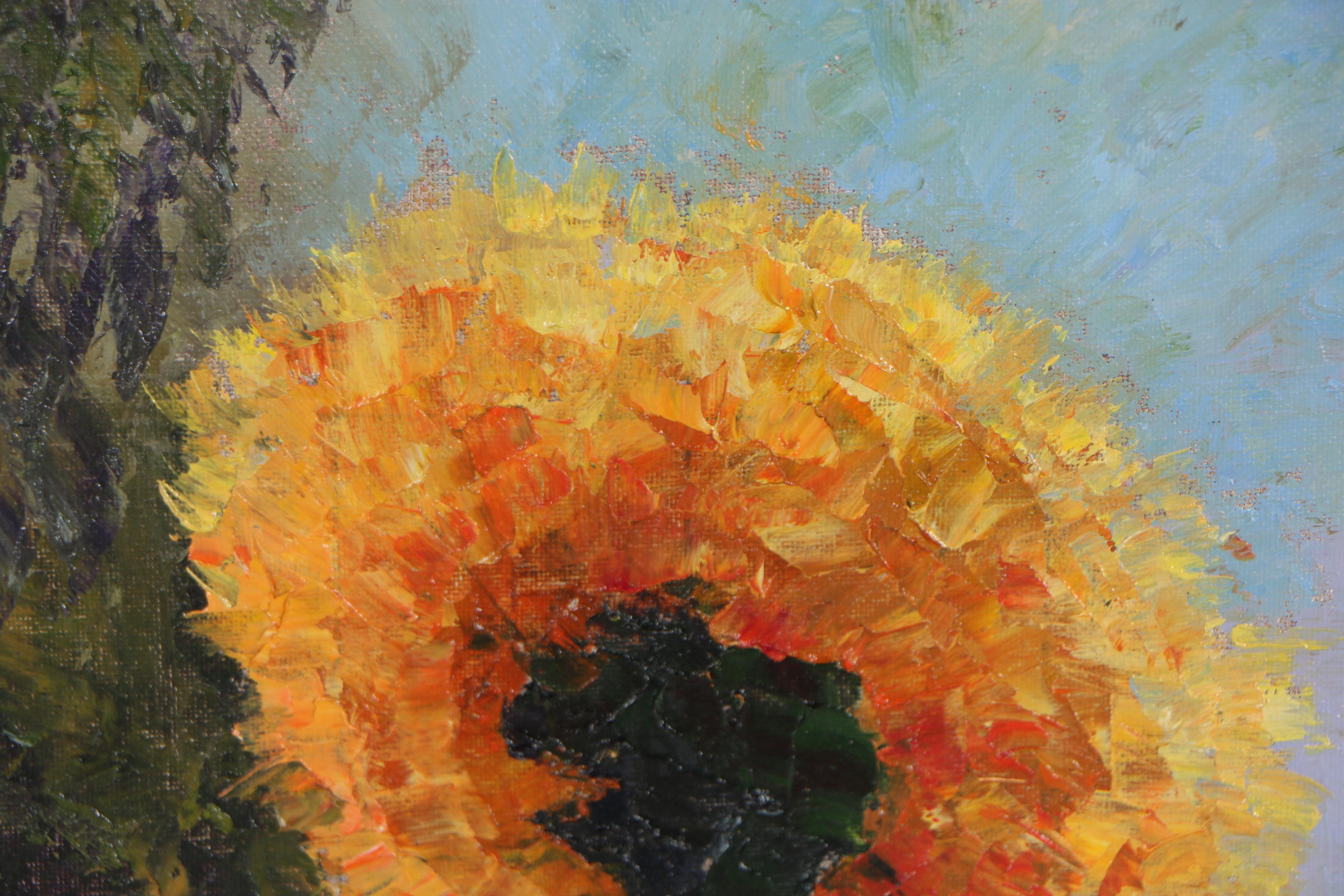 James Baldoumas Oil Painting "Sunflower"