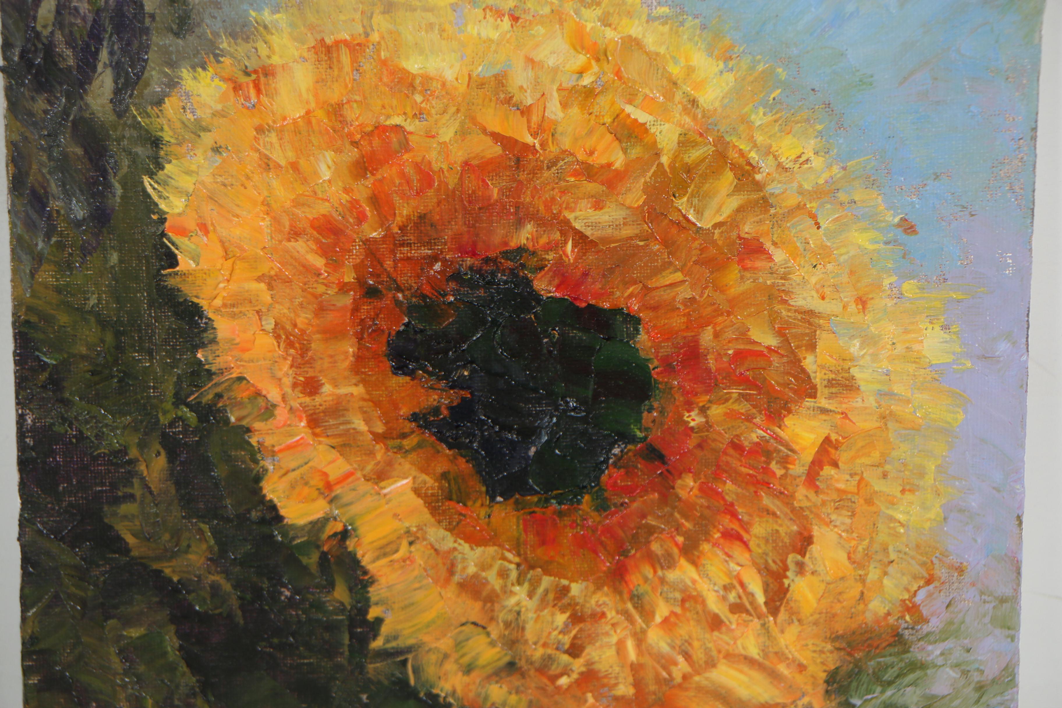 James Baldoumas Oil Painting "Sunflower"