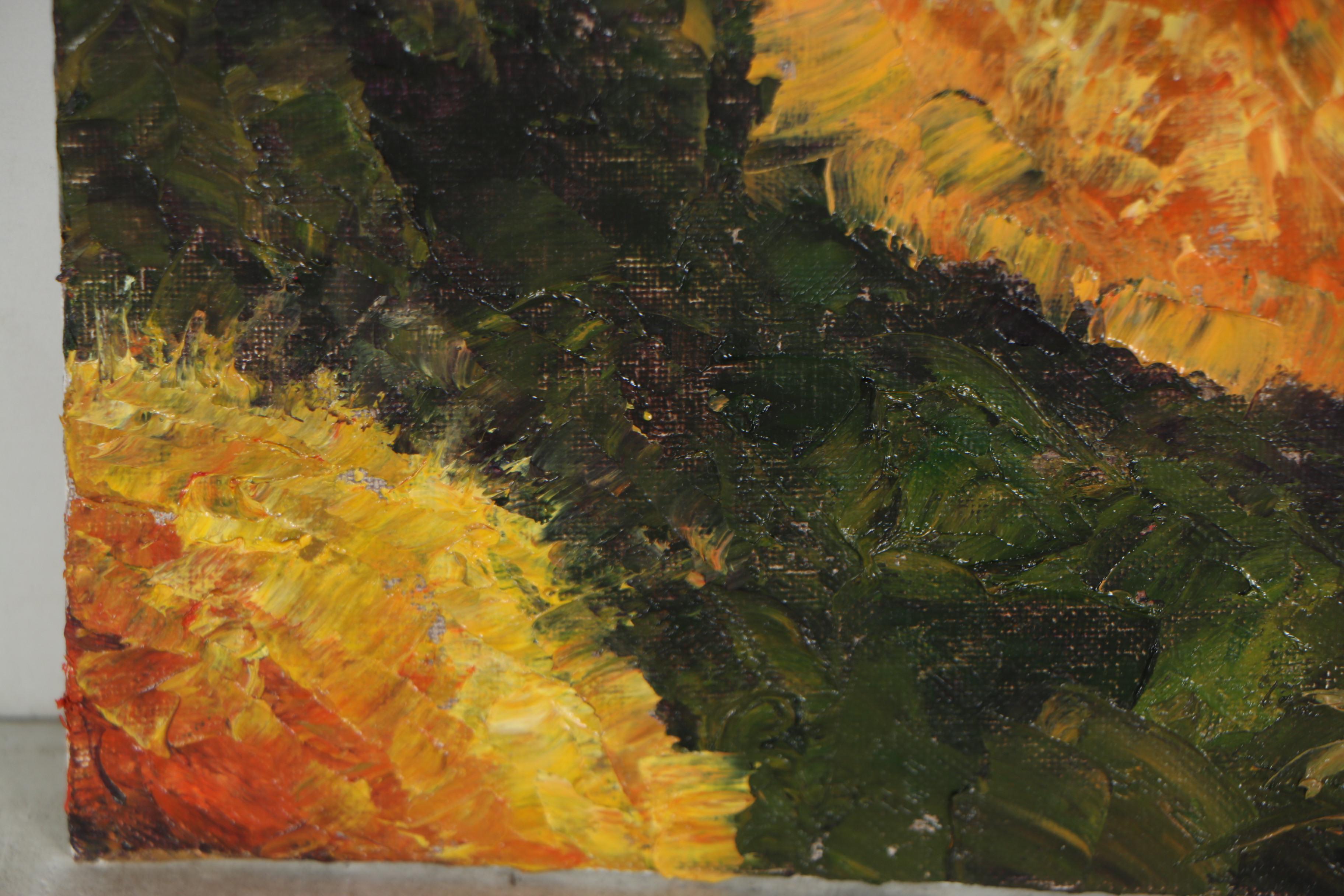 James Baldoumas Oil Painting "Sunflower"