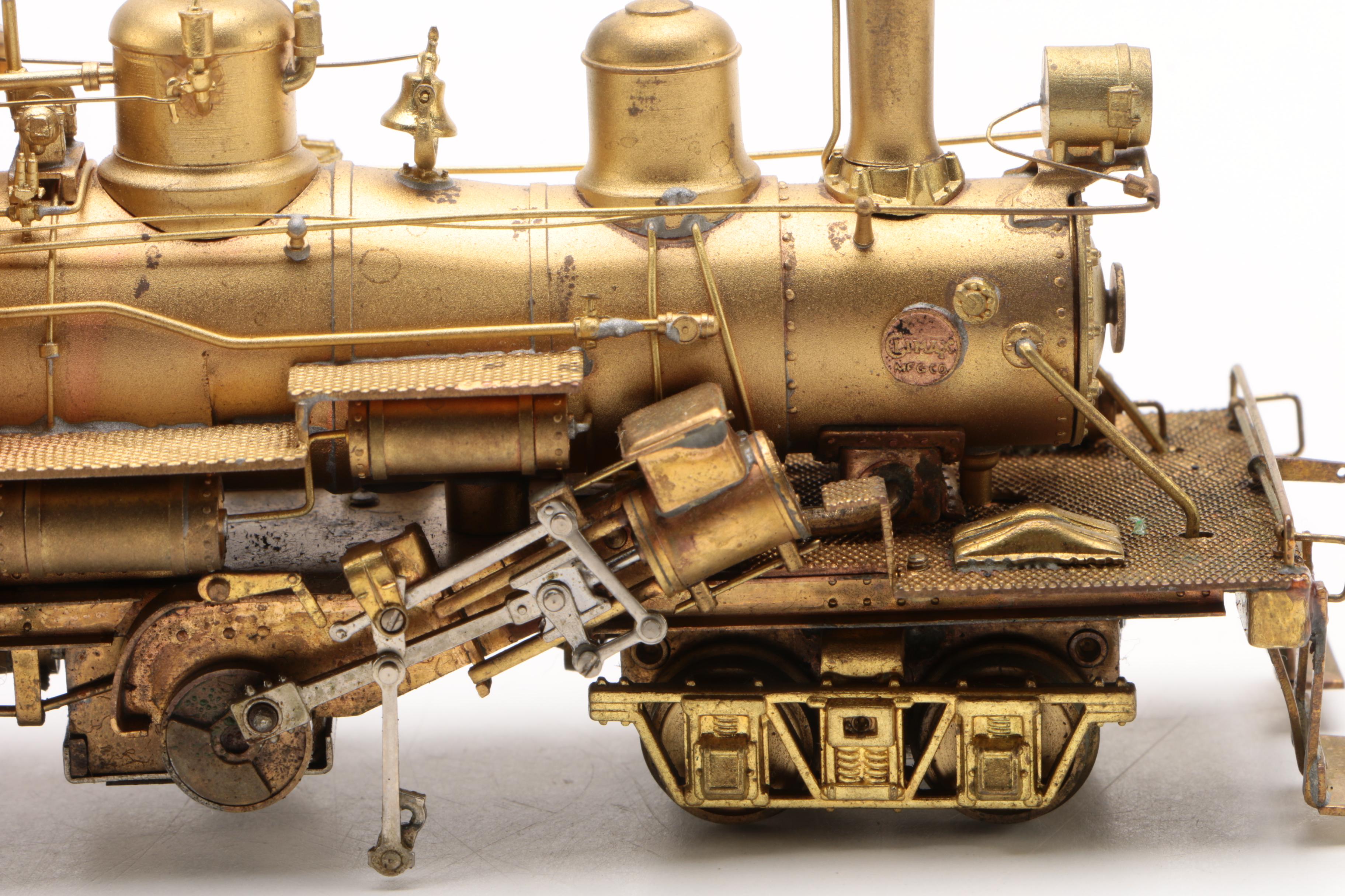Japanese HO Scale Brass Train Locomotives and Coal Cars, Mid-Century
